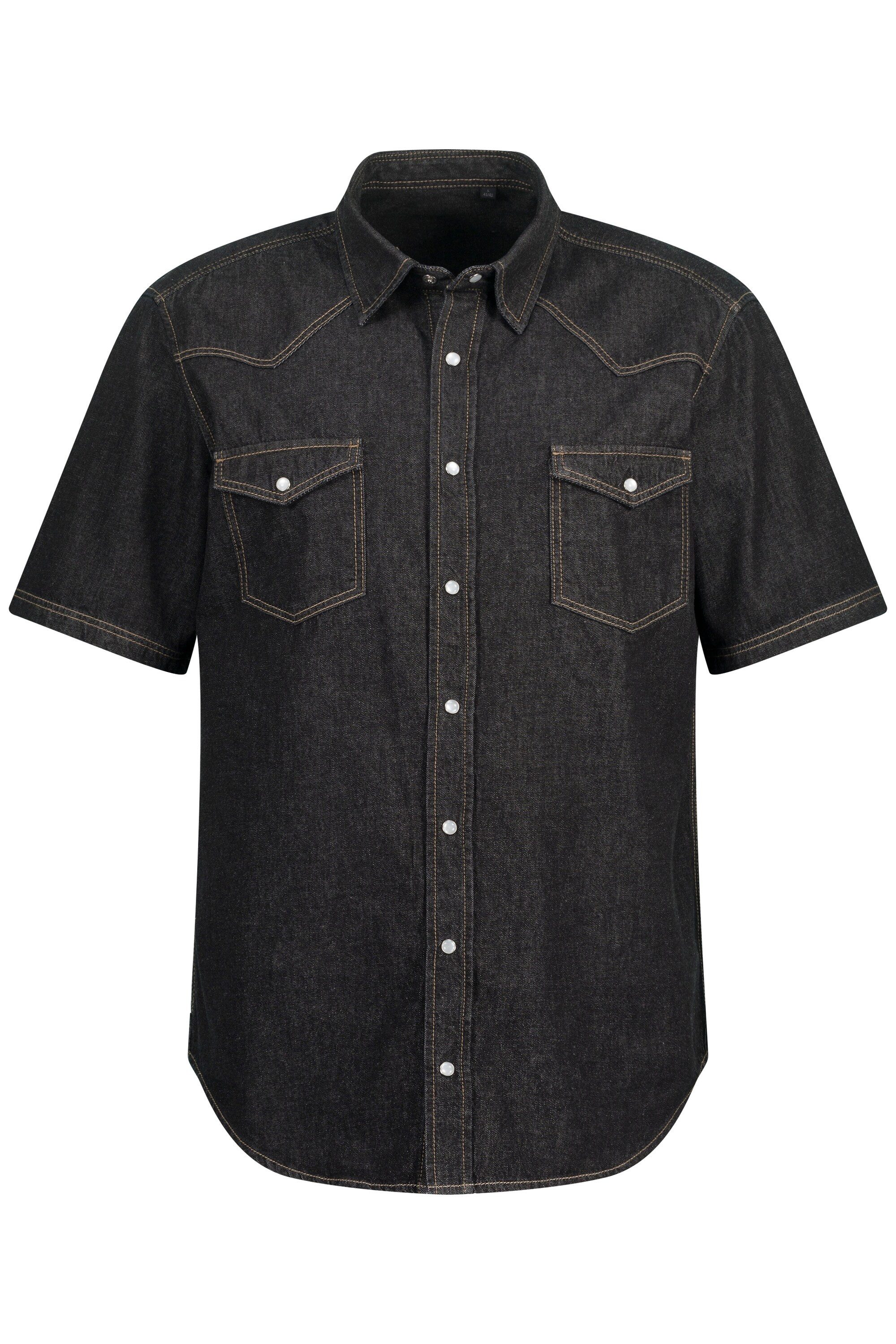 JP1880 Businesshemd Jeanshemd Halbarm Kentkragen Modern günstig online kaufen