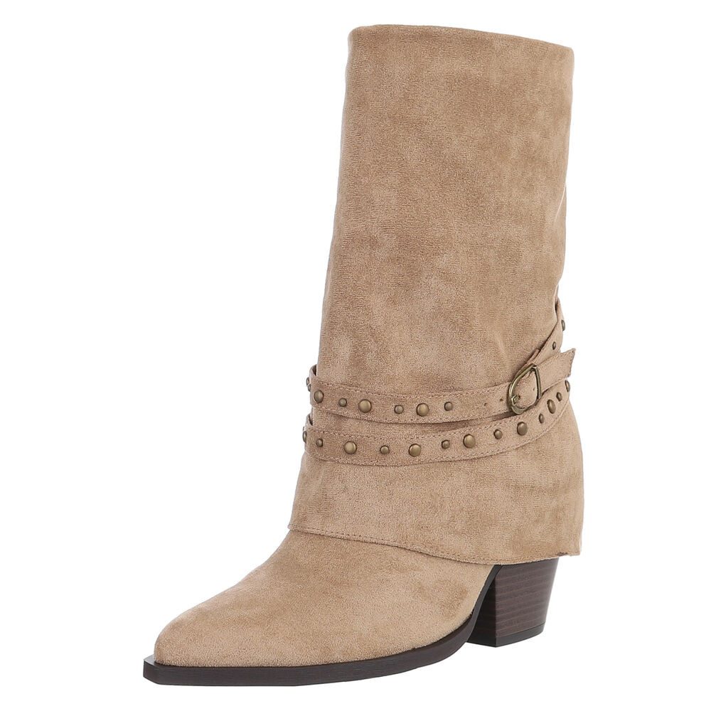 Ital-Design Damen Stiefel mit Nieten und günstig online kaufen