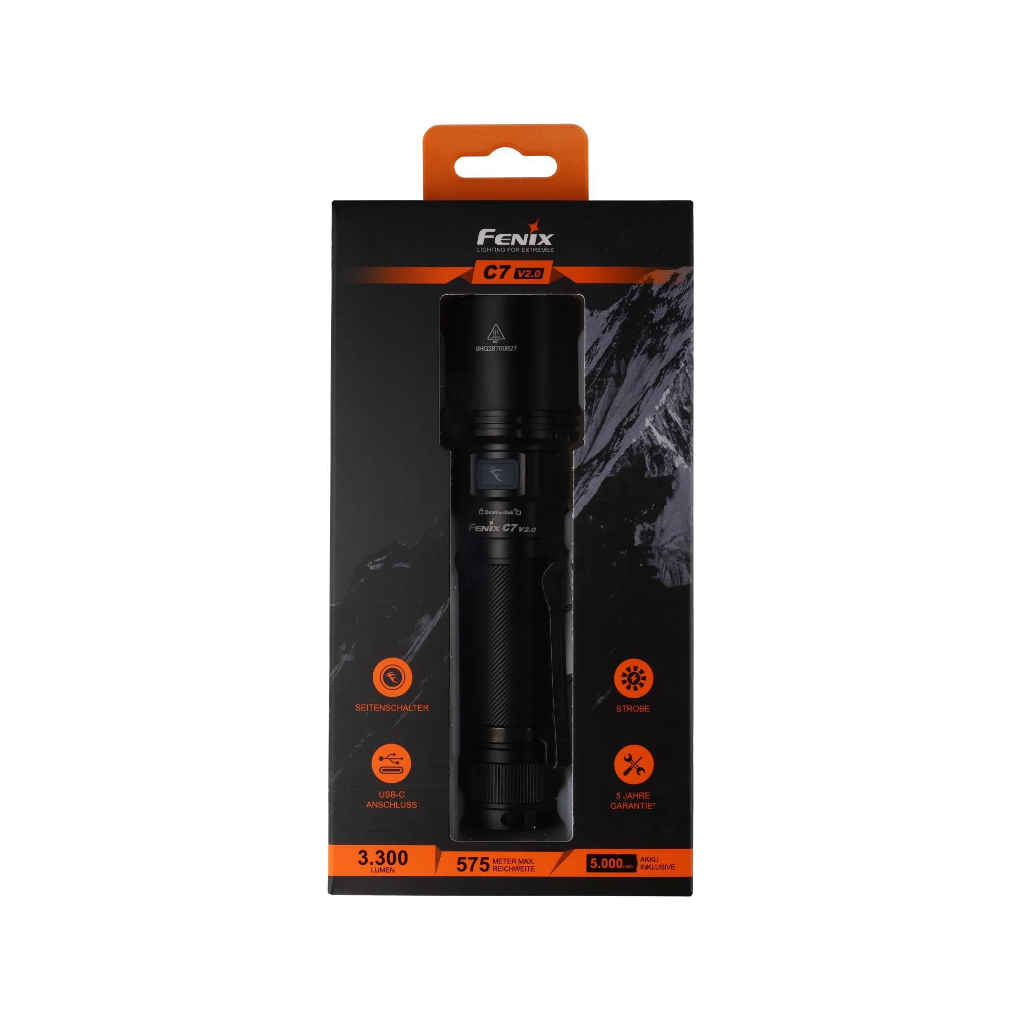 Fenix LED Taschenlampe Fenix C7 V2.0 LED Taschenlampe mit USB Anschluss