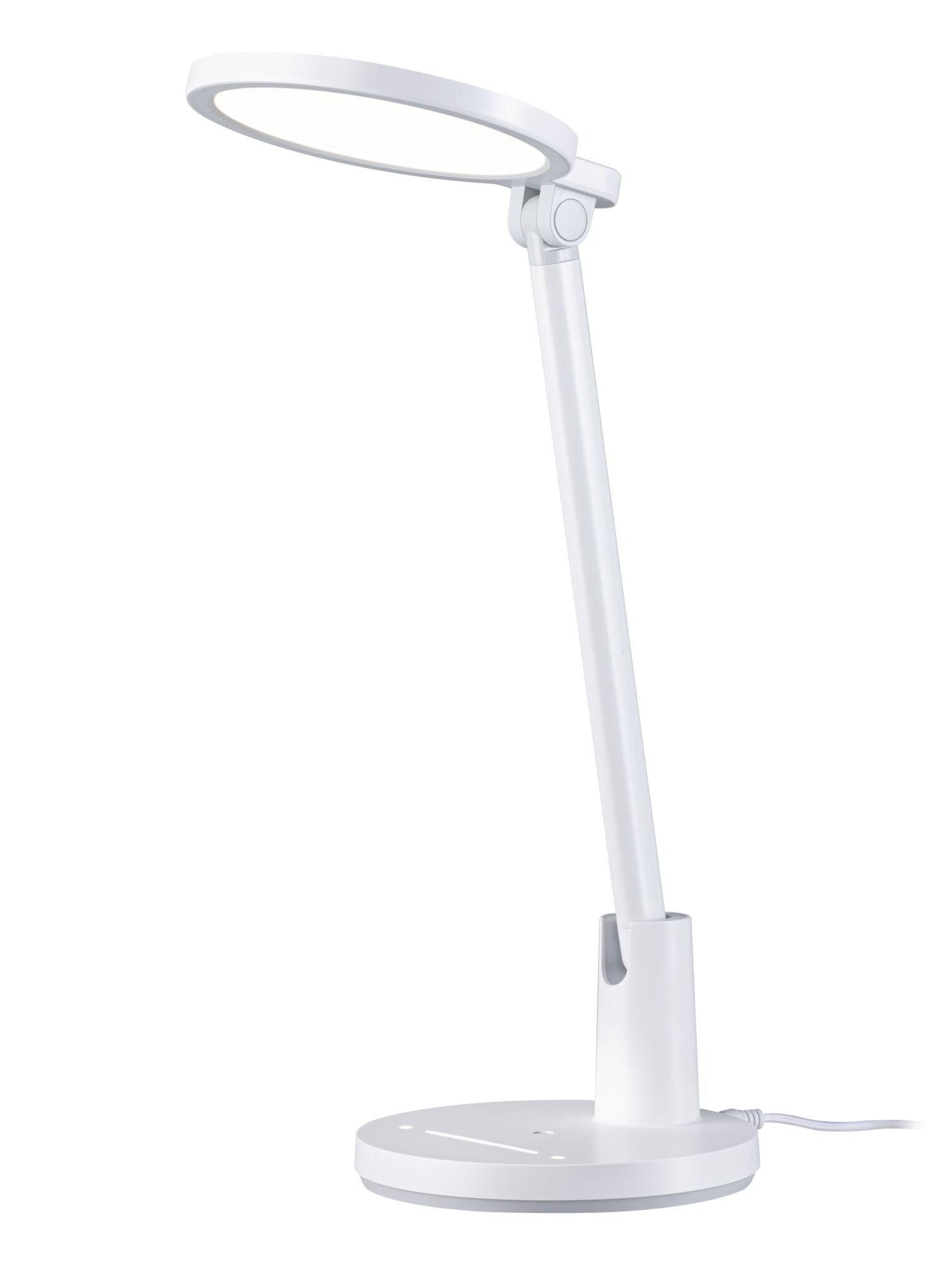 Paulmann LED Schreibtischlampe Darba 4000K 1150lm 15W Weiß matt, LED fest integriert, Neutralweiß, Smart Home