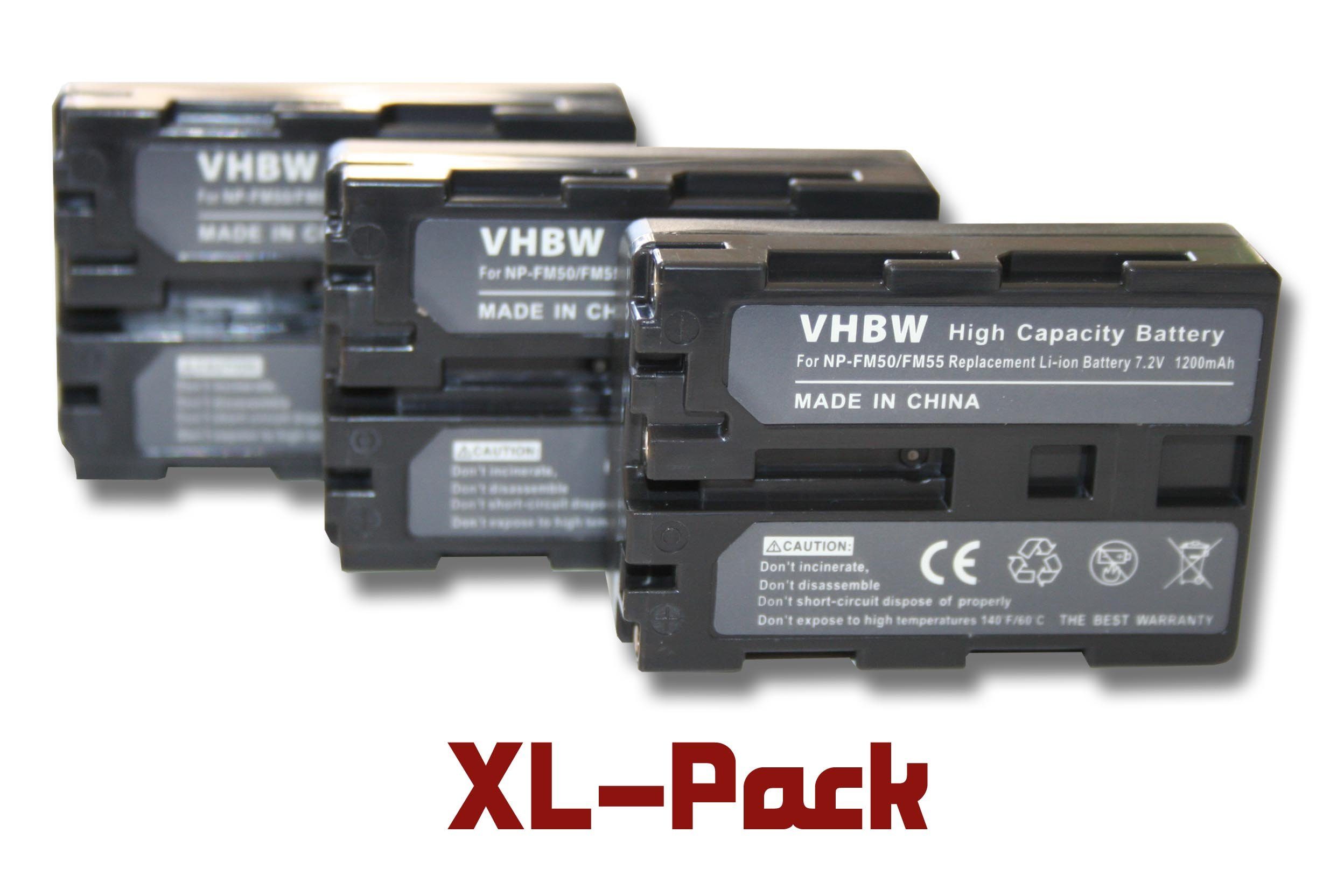 7,4V, Kompatibel vhbw IC80 mAh IC100, IC60, für Kamera-Akku IC120, Trotec 1400 Li-Ion) mit Camcorder passend (1400mAh,