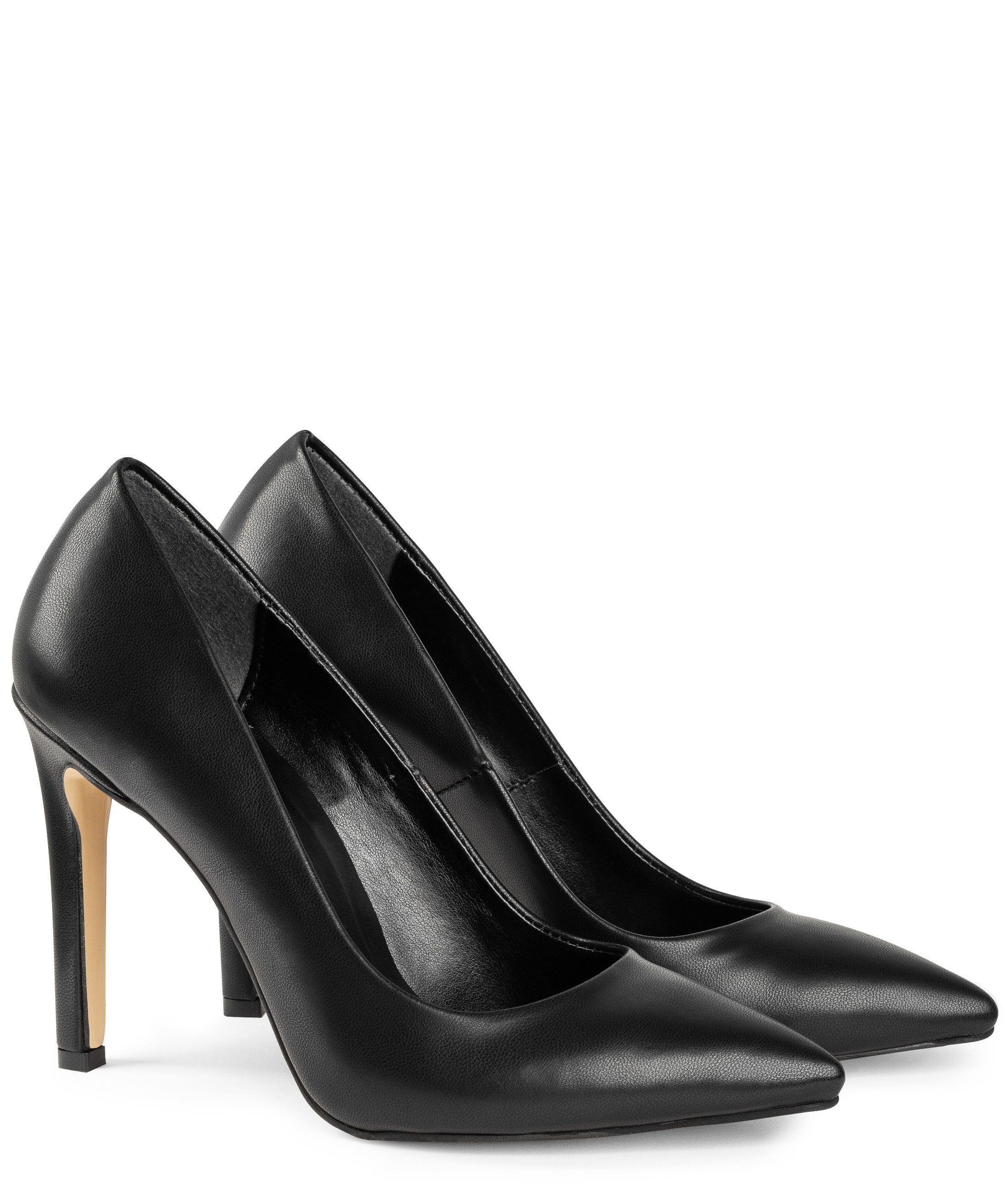 Michael Soul Lucia schwarz matt High-Heel-Pumps Bequeme Damen Abendschuhe