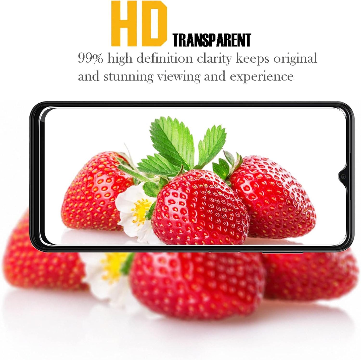 CLM-Tech Displayschutzglas 2x Schutzfolie für Samsung Galaxy A14 5G - Panzerfolie für Samsung Galaxy A14 5G, - Panzerglas Folie - Anti-Fingerabdruck und kratzfe – Bild 5 von 5