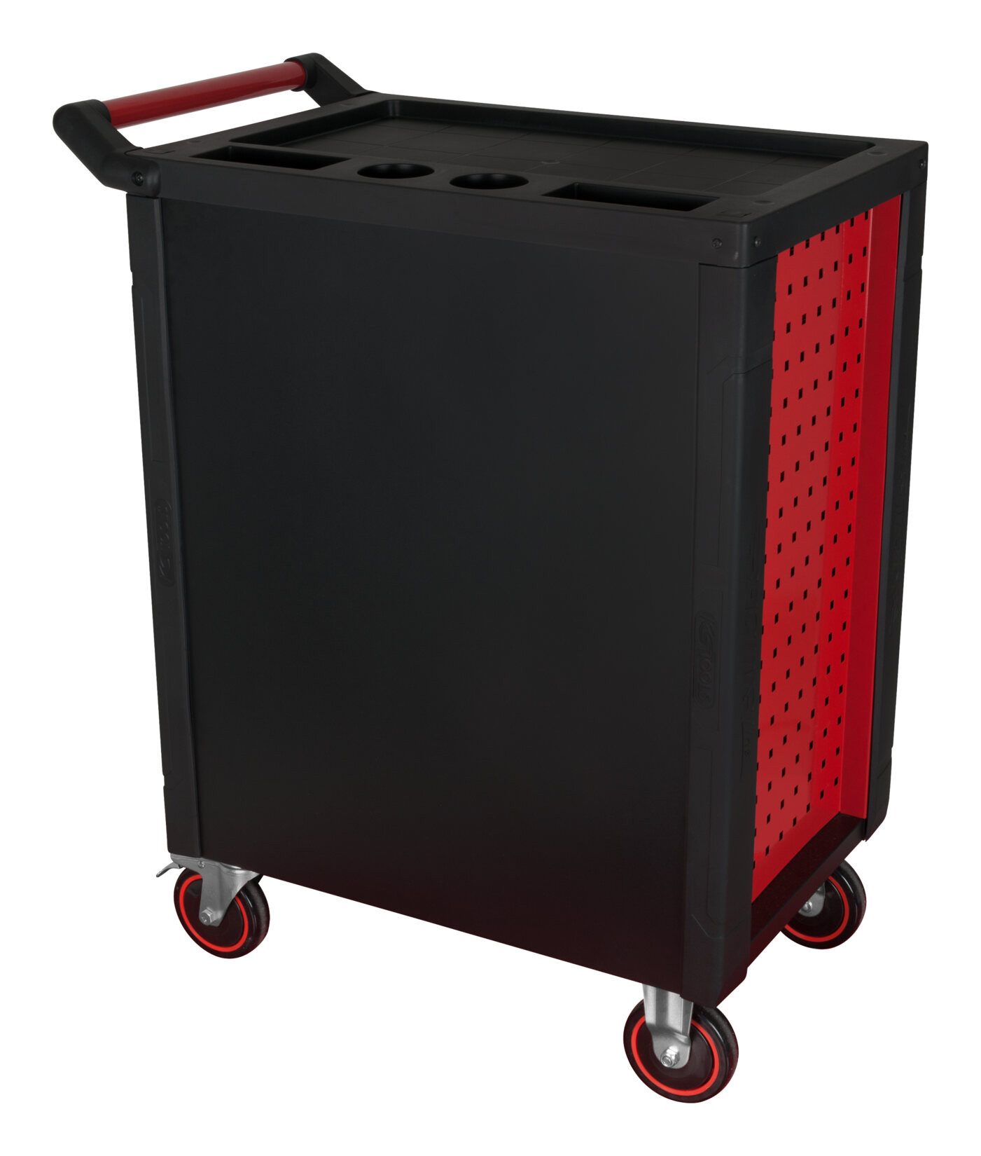 KS Tools Werkstattwagen RACINGline SCHWARZ/ROT, Mit 7 Schubladen