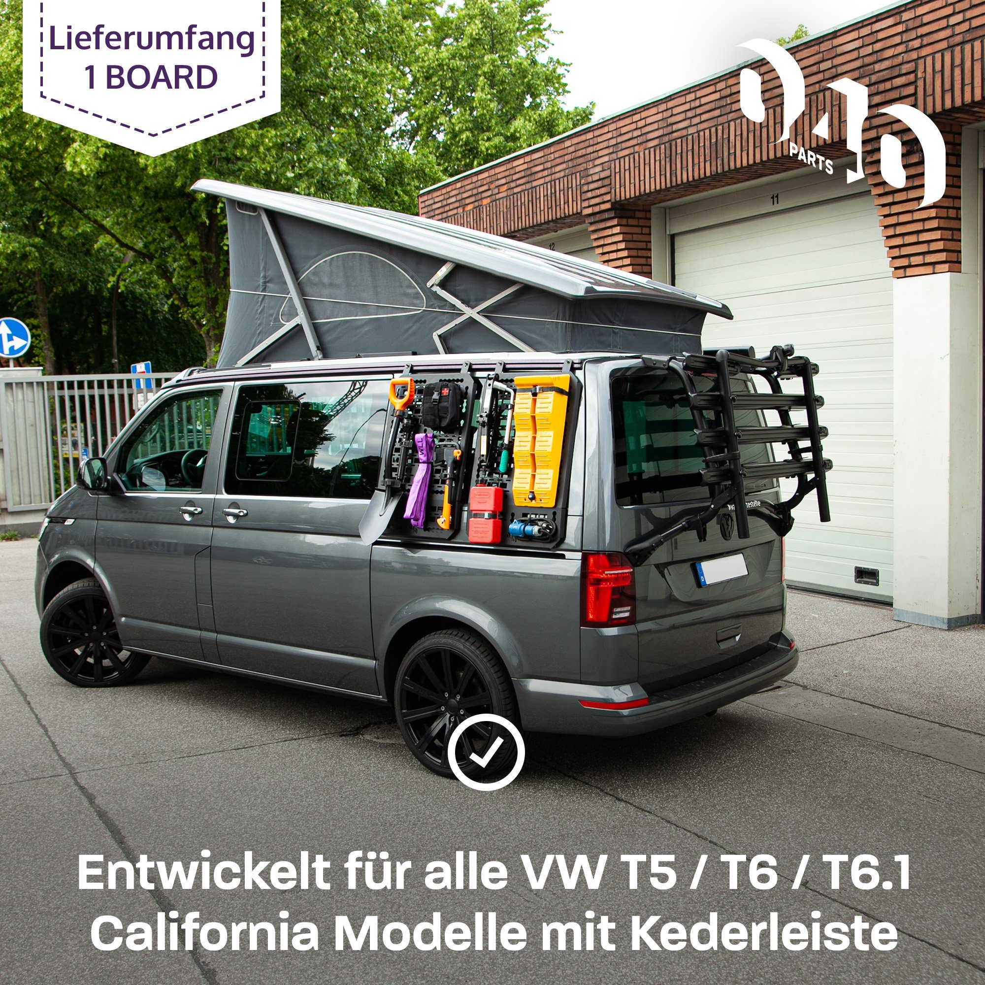 040 T6 Board Spanngurt 040Parts T6.1 California Parts  einzelnes Unive für VW Molle T5