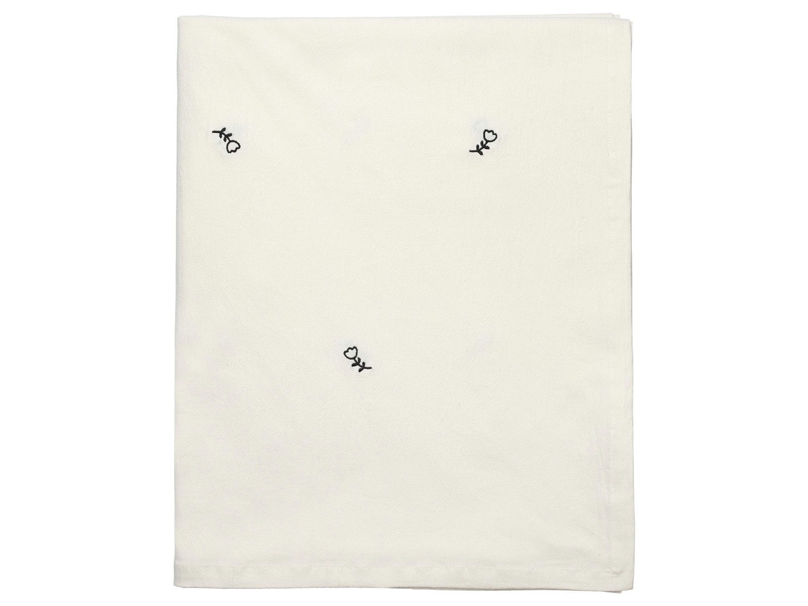 Broste Copenhagen Tischdecke Mai Tischdecke black/off white 160x200cm