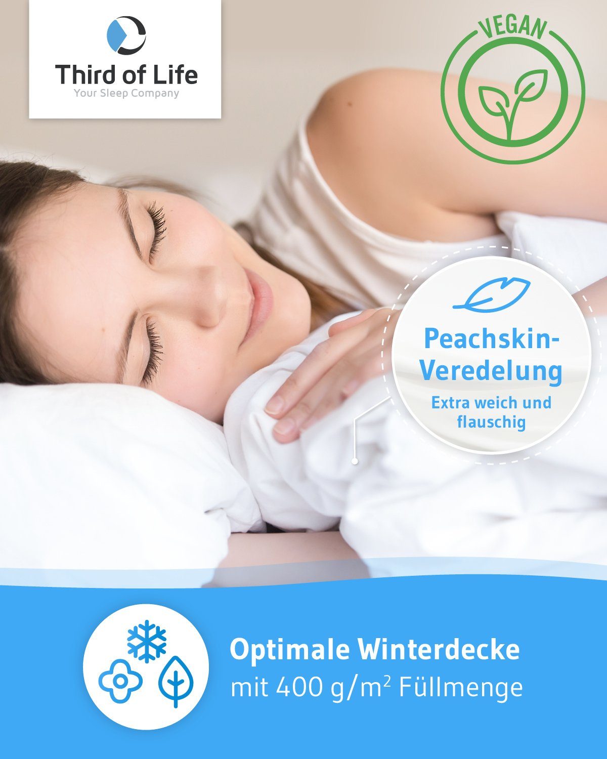 Third of Life 4-Jahreszeitenbett Nachhaltige Ganzjahresdecke günstig online kaufen