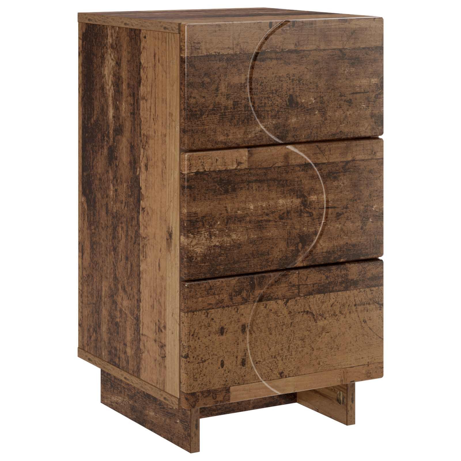 vidaXL Nachttisch Nachttisch Altholz 33,5 x 34,5 x 60 cm Holzwerkstoff (1-St)