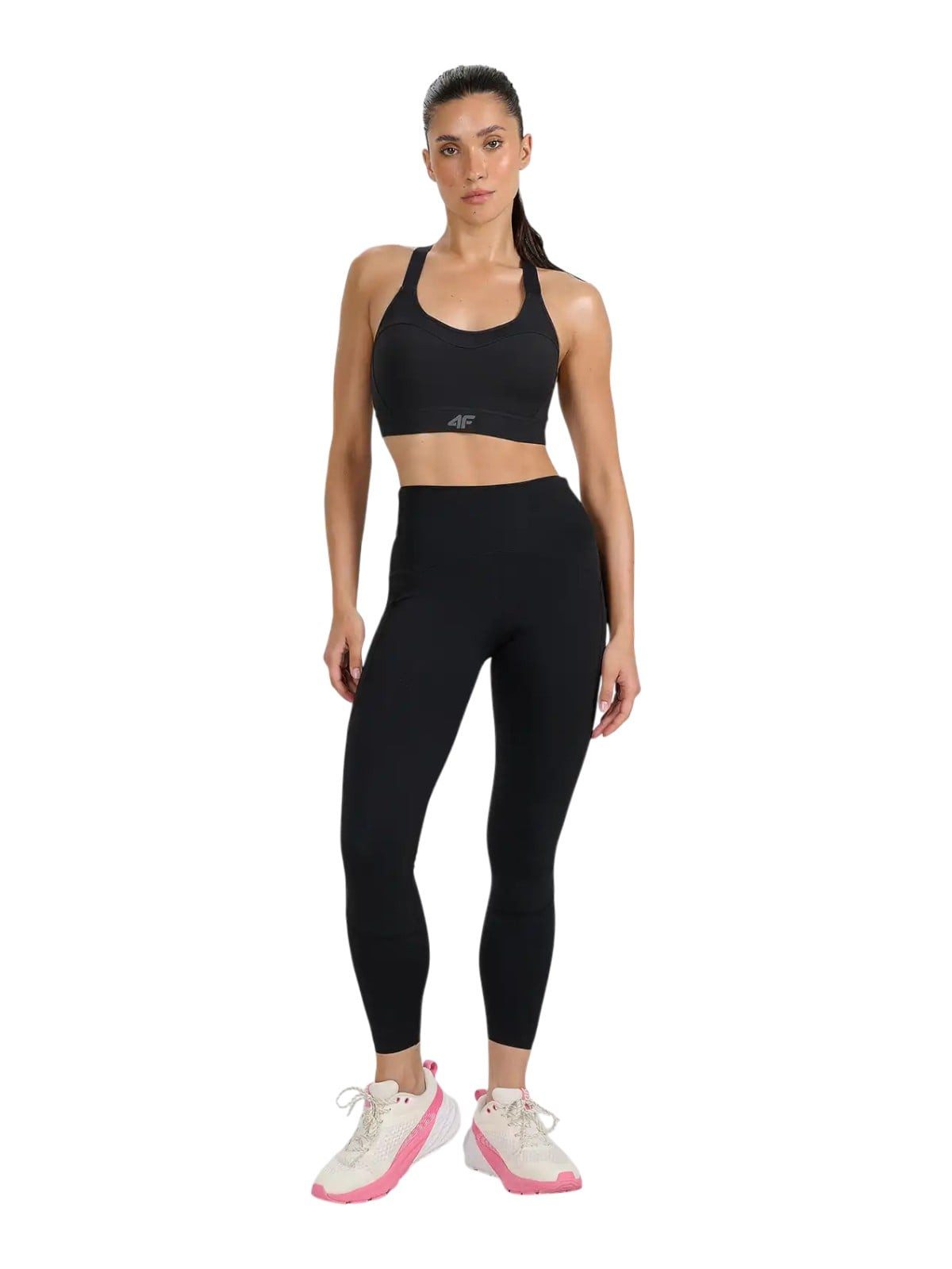 4F Trainingshose (Leggings) FNK F364 Tight (schnelltrocknend, hoher Bund) schwarz Damen