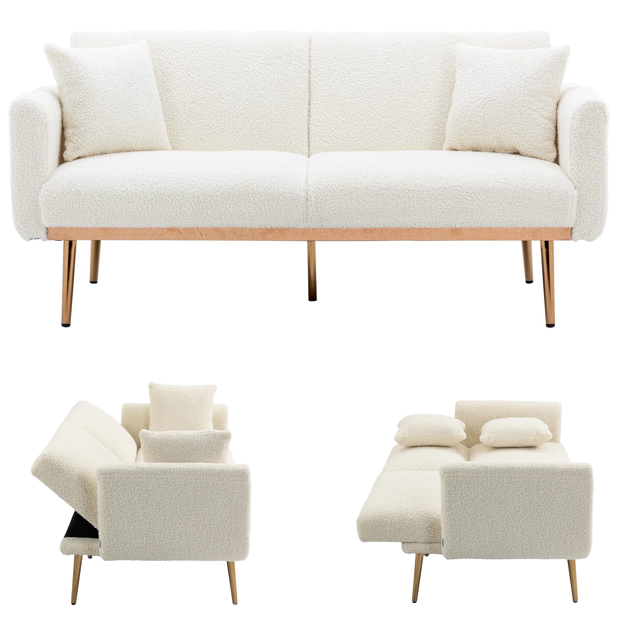LVHOM 2-Sitzer Klappsofa mit Bettfunktion + günstig online kaufen