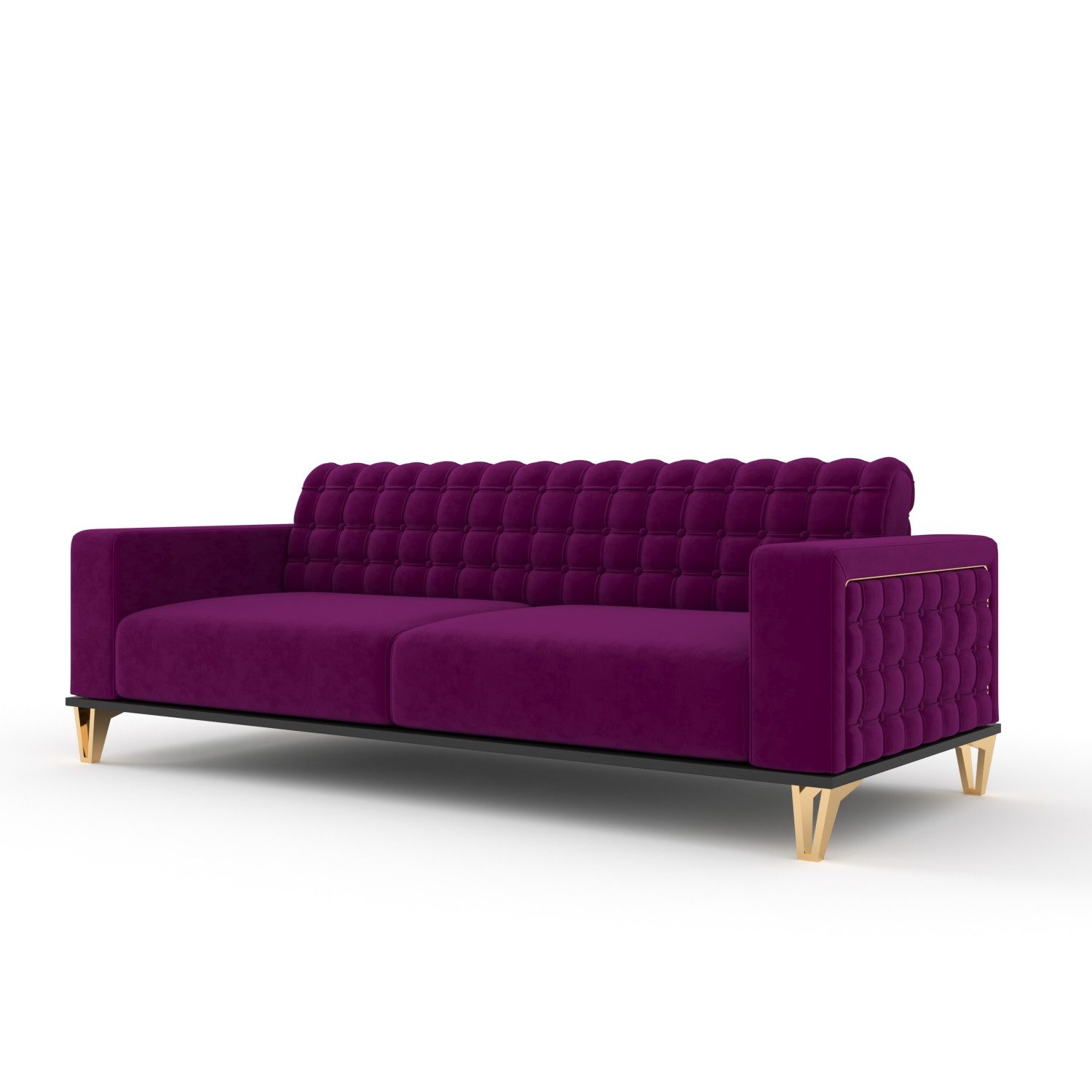 Möbeldreams Chesterfield-Sofa Chesterfield Sofa 3er Sofa * Schlaffunktion * Modern *GRATIS-KISSEN*