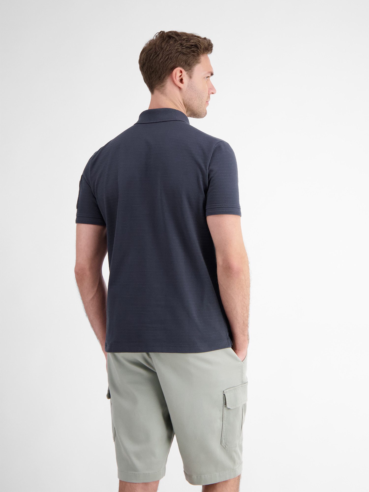 LERROS Poloshirt "LERROS Herren Poloshirt, tonal gestreift" günstig online kaufen