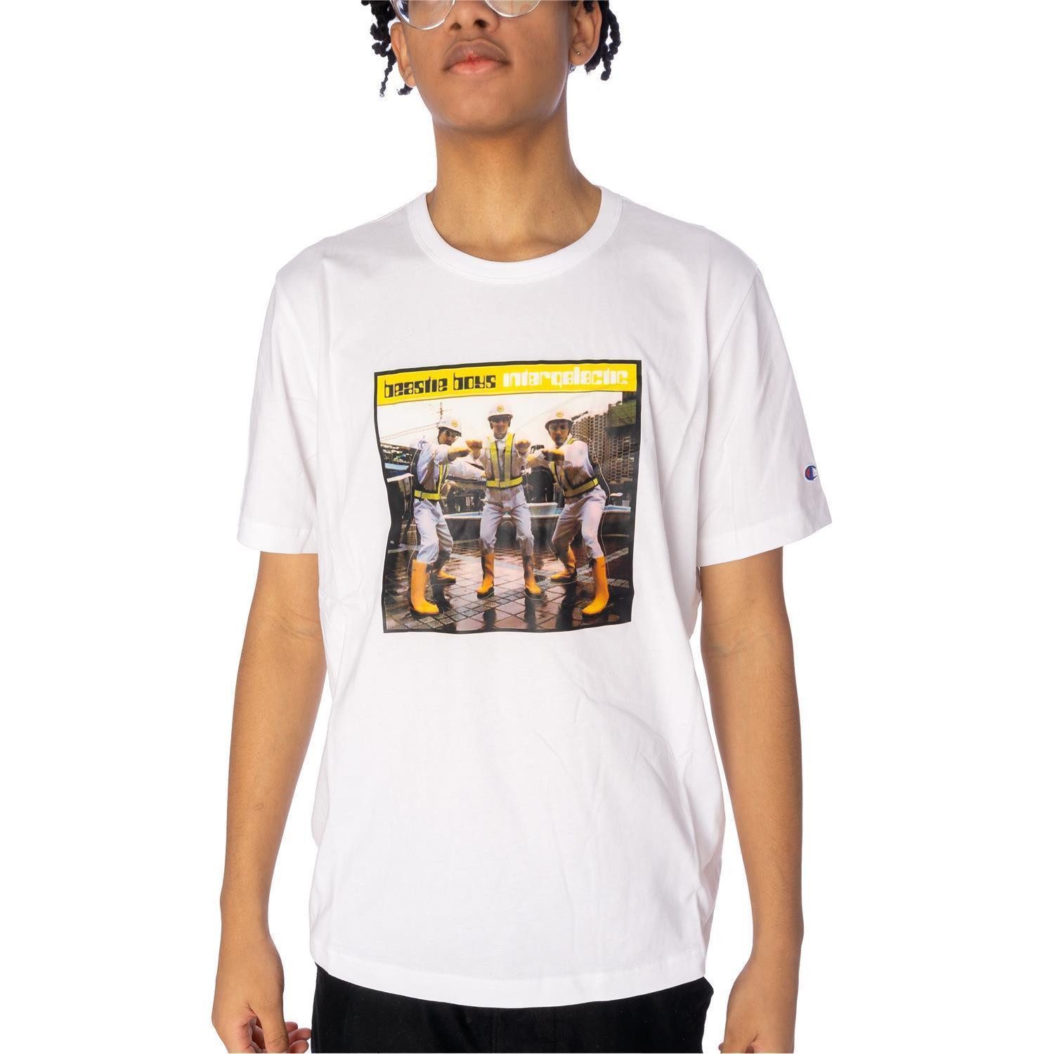 Champion T-Shirt T-Shirt Champion 220125 (1-tlg) Großer "Champion" Logo-Print auf der Vorderseite