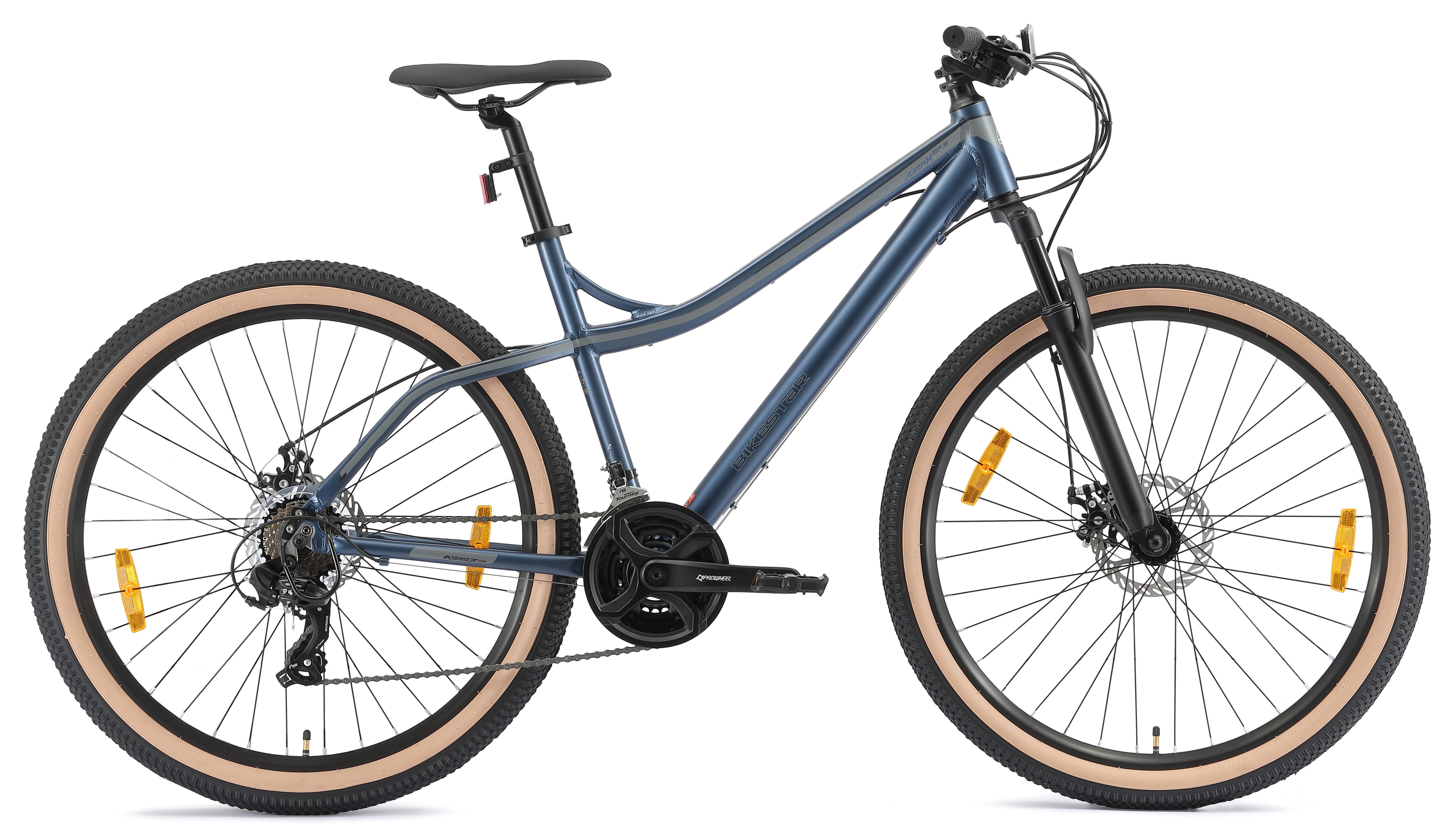 Bikestar Mountainbike, 21 Gang Shimano RD-TY300 Schaltwerk, Kettenschaltung, für Damen und Herren, Kettenschaltung