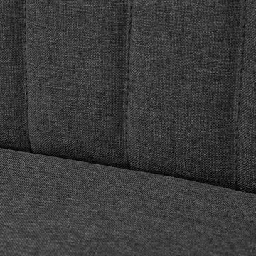 vidaXL Sofa Sofa Stoff 117 x 55,5 x 77 cm Dunkelgrau