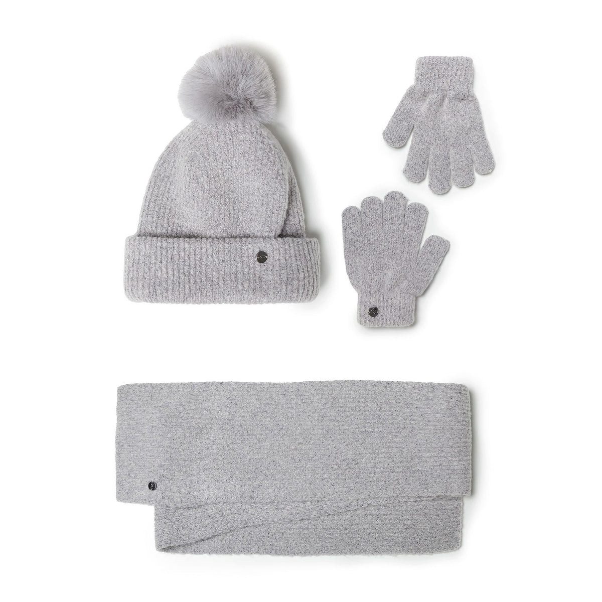 MINOTI Mütze & Schal für Mädchen, 3-teiliges Winterset mit Handschuhen (Set, 3-tlg., Mütze und Schal, mit Handschuhen)