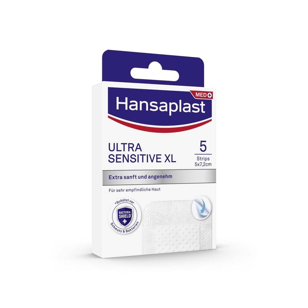 Wundpflaster Hansaplast Ultra Sensitive XL 5 cm x 7,2 cm, 5 Stück