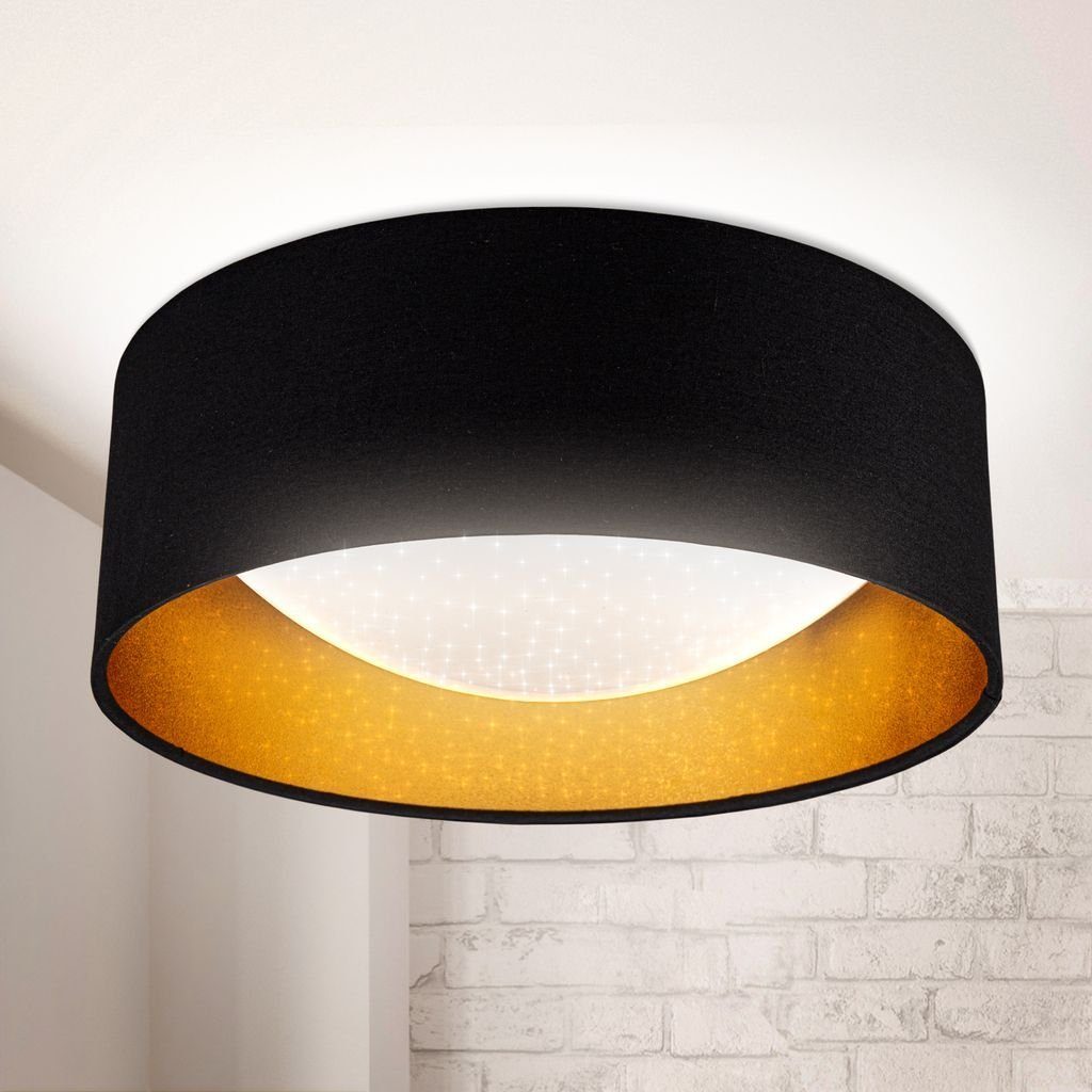 Deckenleuchte LED Stoff Deckenleuchte mit Sternenhimmeleffekt 12W 1.200lm - BKL1200