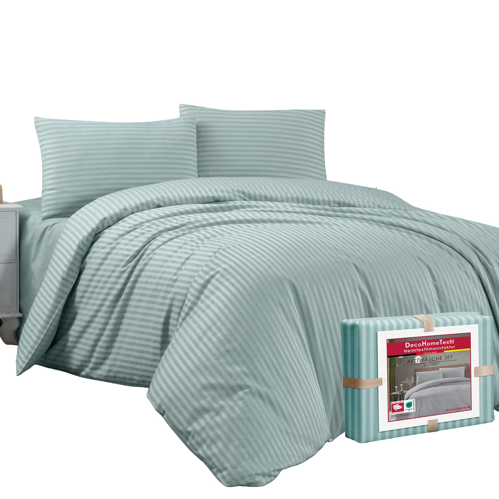 DecoHomeTextil Heimtextilmanufaktur Bettwäsche Set Bettgarnitur mit Reißver günstig online kaufen