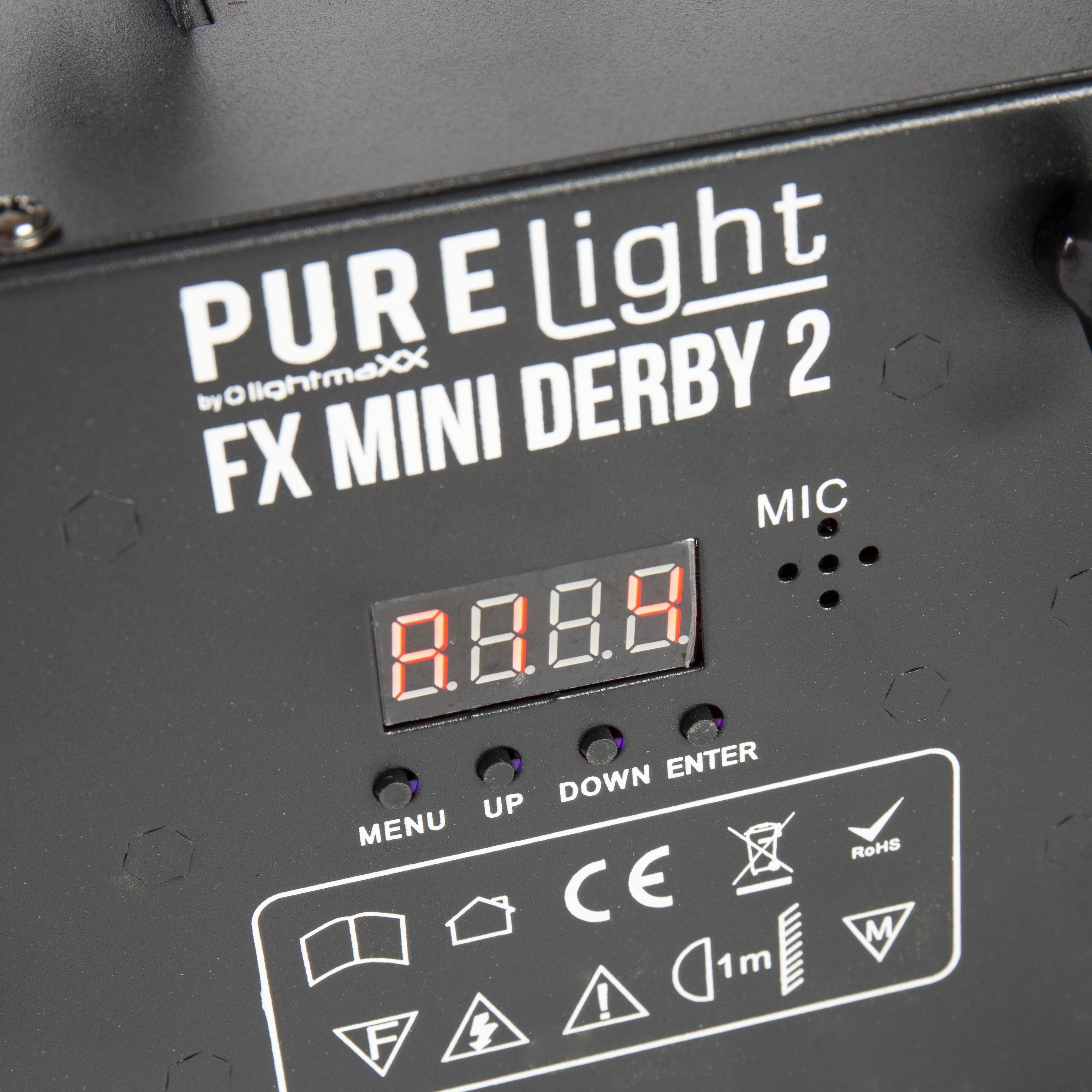 Showeffekt FX Derby PURElight - LED 2 Discolicht, Mini
