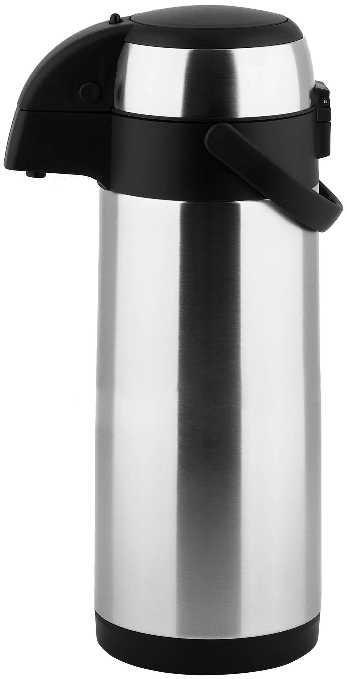 CS Koch-Systeme Pump-Isolierkanne PASSAU, doppelwandiger Edelstahl, 5 l, (1-St), mit tropffreiem Ausguss für sauberes und präzises Einschenken