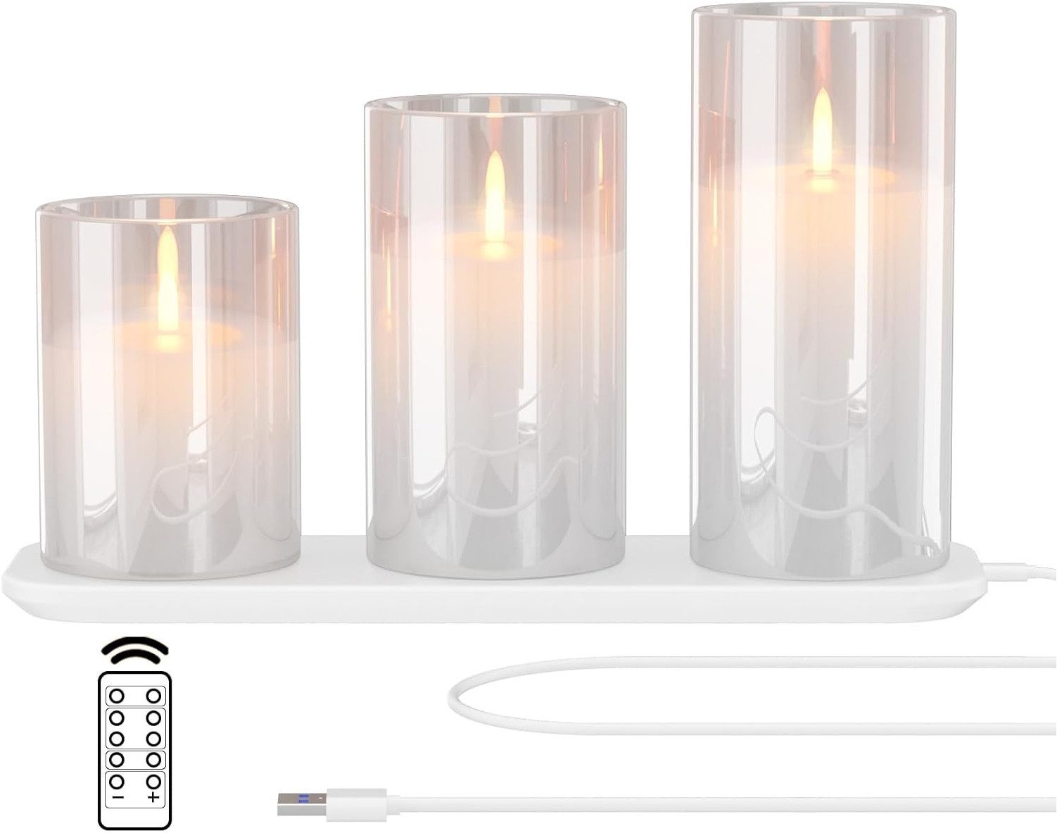 EXTSUD LED-Kerze LED Kerzen, Flackernde Flamme günstig online kaufen