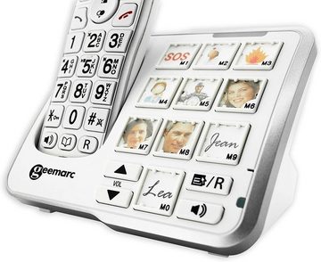Geemarc Geemarc AmpliDECT 295 Schnurloses Schwerhörigentelefon mit Bildtasten Seniorentelefon