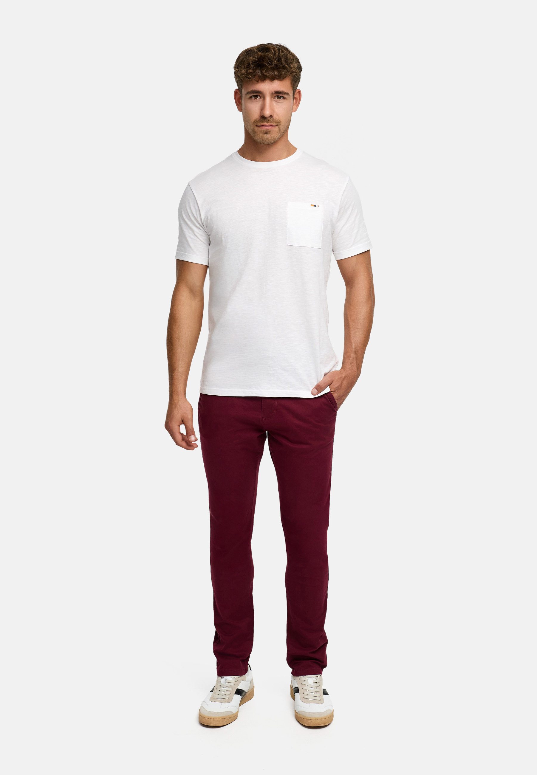 INDICODE Chinohose Herren INPilli Regular-Fit Baumwollhose mit schmaler Passform mit praktischem, integriertem Gürtel – Bild 5 von 5