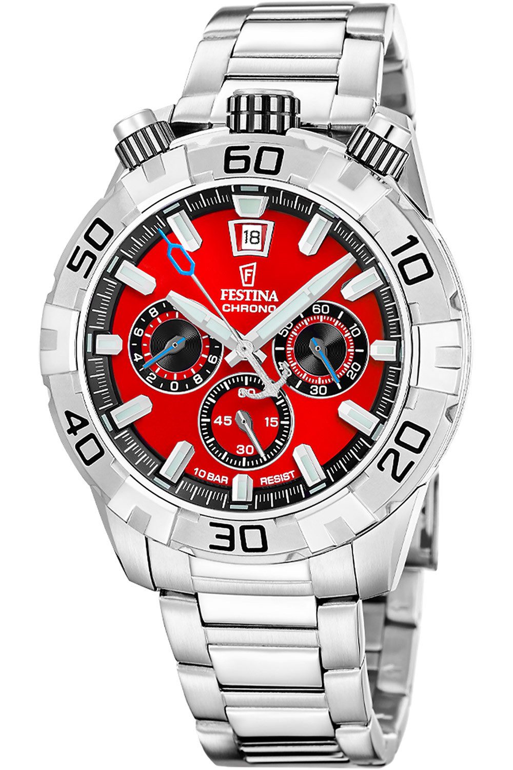 Festina Quarzuhr 20743/5 Bullhead Rot mit Stahlband günstig online kaufen