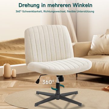 JOEAIS Chefsessel Bürostuhl chreibtischstuhl Stuhl Office Chair Drehstuhl Computerstuhl (Verstellbarer Lordosenstütze Armlehne, Höhenverstellung 110 kg), Esszimmerstuhl Ergonomisch Sessel mit Rollen und Wippfunktion