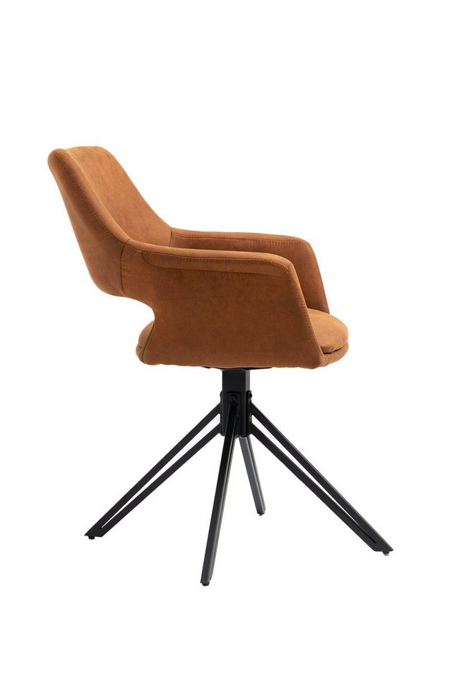 byLIVING Esszimmerstuhl Estelle (Set, 2 St), 360 Grad drehbar,  Esszimmer-Stuhlset bestehend aus 2x Stühlen / Maße: B 57, H 84, T 61 cm