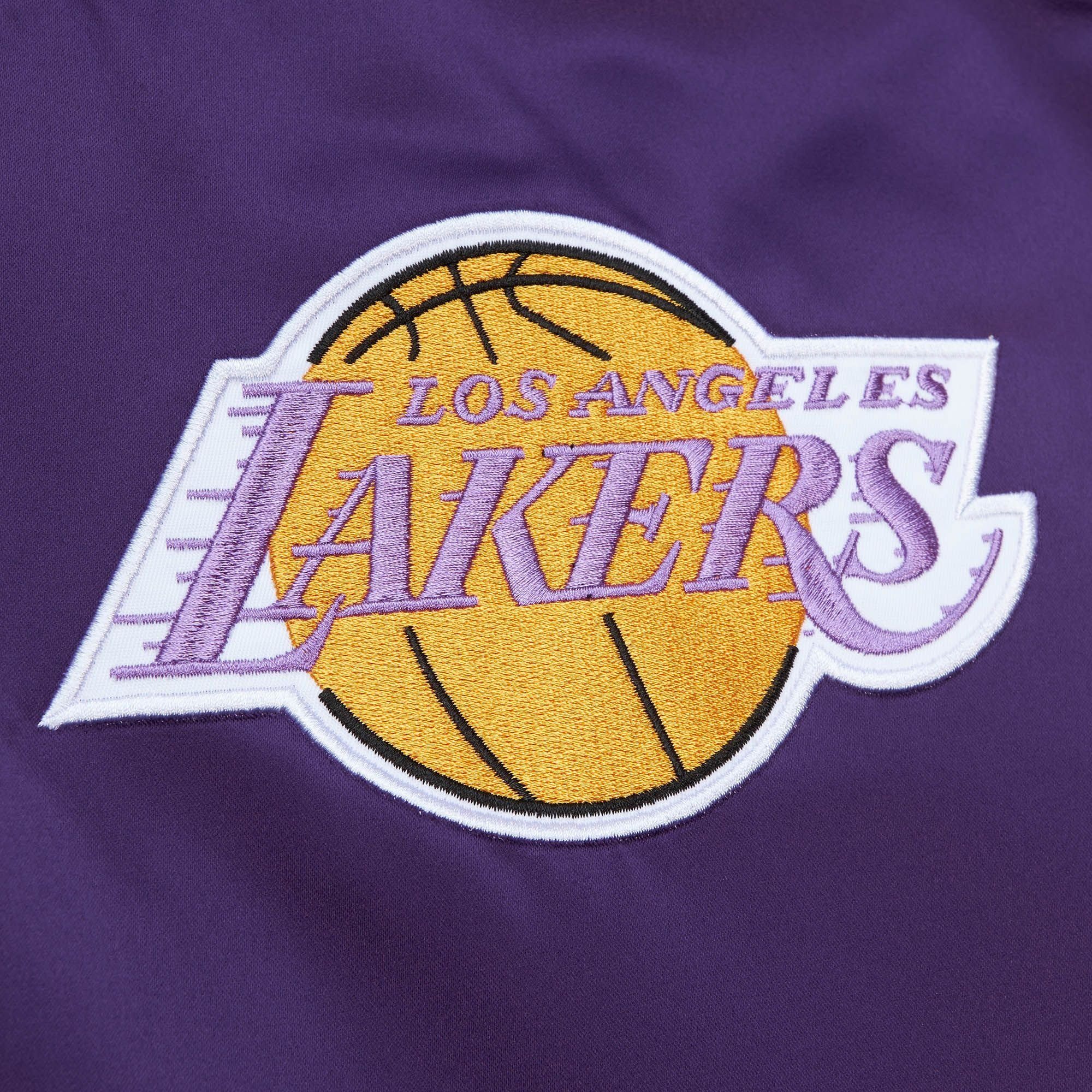 & Collegejacke Heavyweight Los Angeles NBA Lakers Ness Satin Mitchell