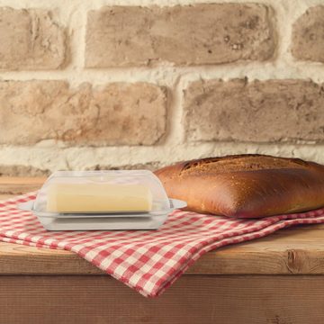 relaxdays Butterdose Butterdose mit Deckel, Kunststoff