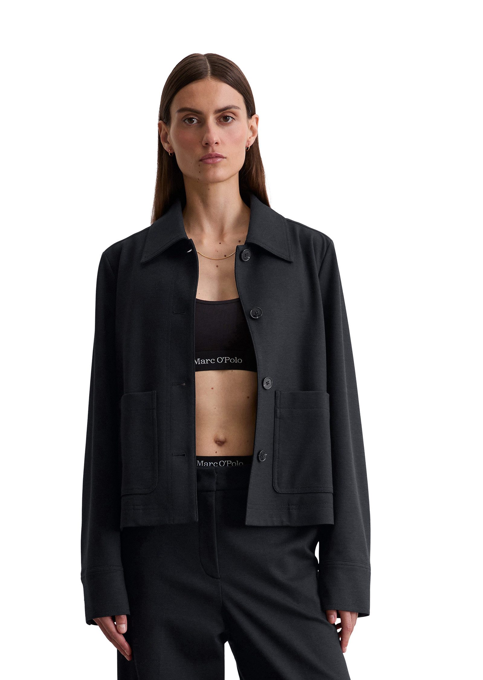 Kurzjacke aus Interlock-Jersey