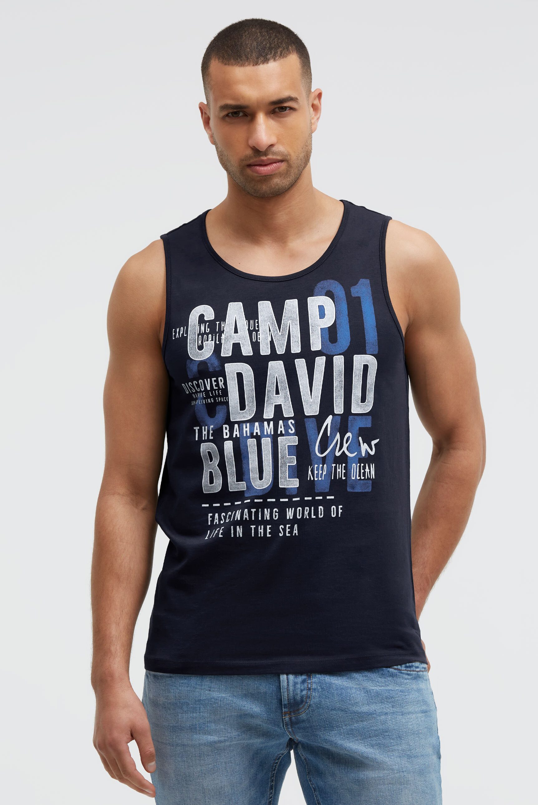 CAMP DAVID Tanktop aus Baumwolle