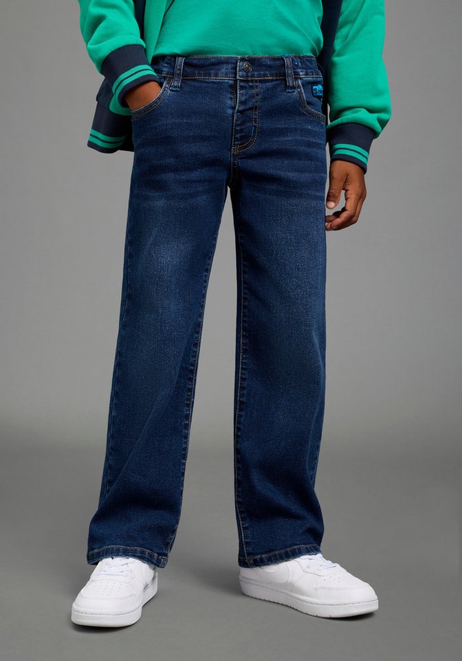 Scout Straight-Jeans Gerade Schlupf-Stretchjeans - NEU von SCOUT Stretch-Jeans, straight fit, mit mehreren Taschen inklusive Coinpocket