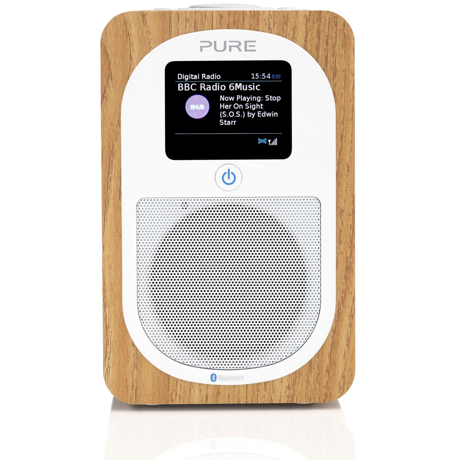 Pure Evoke H3 Oak EU/UK (DAB) Digitalradio Bluetooth und Weckfunktion Digitalradio DAB+/UKW