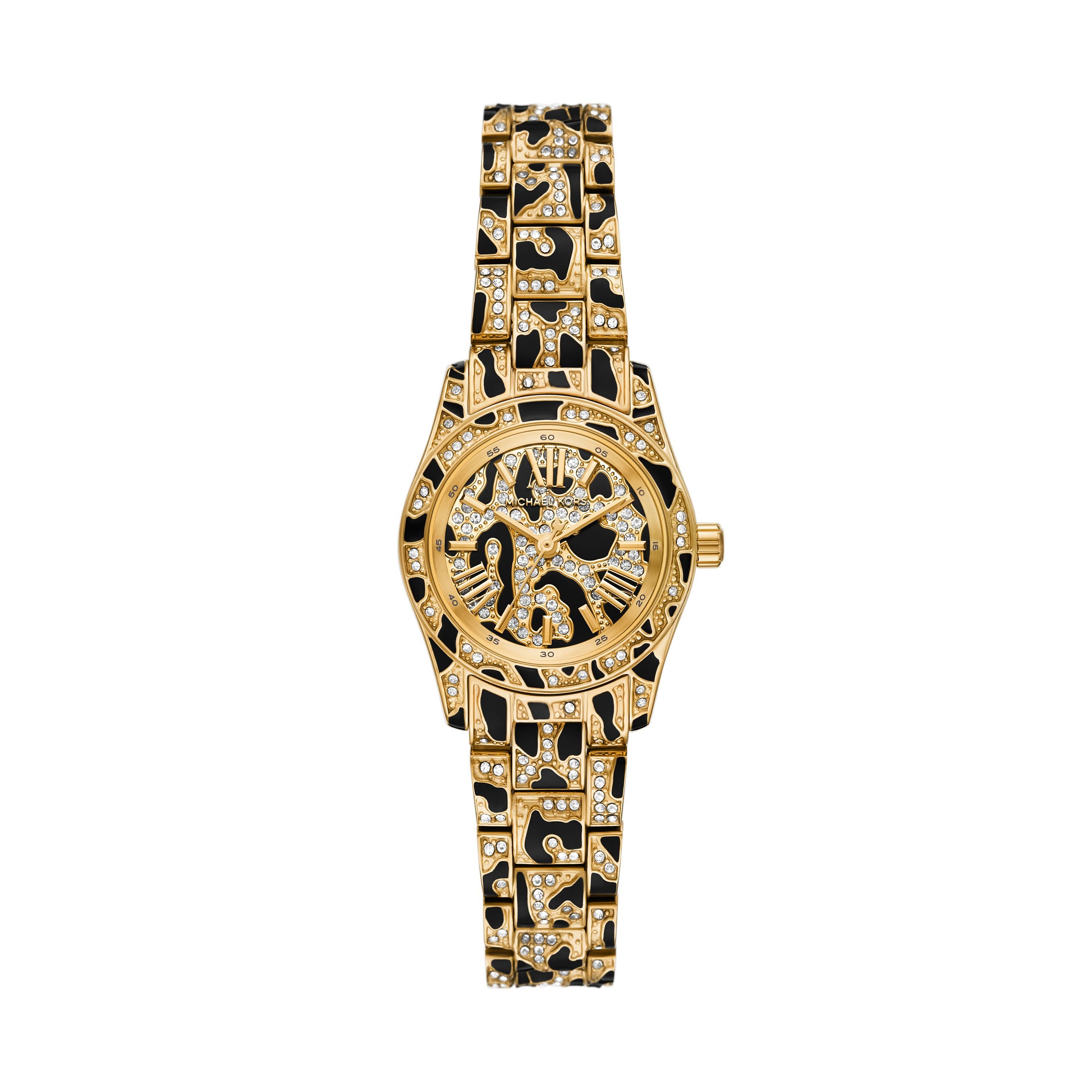 MICHAEL KORS Quarzuhr Lexington MK7639, Armbanduhr, Edelstahlarmband, analog, Glassteine
