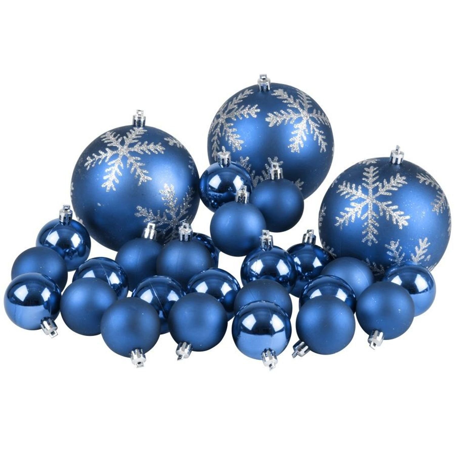 BURI Weihnachtsbaumkugel Christbaumschmuck Weihnachtsbaumkugeln 27er-Set Weihnachtsbaumschmuck grün