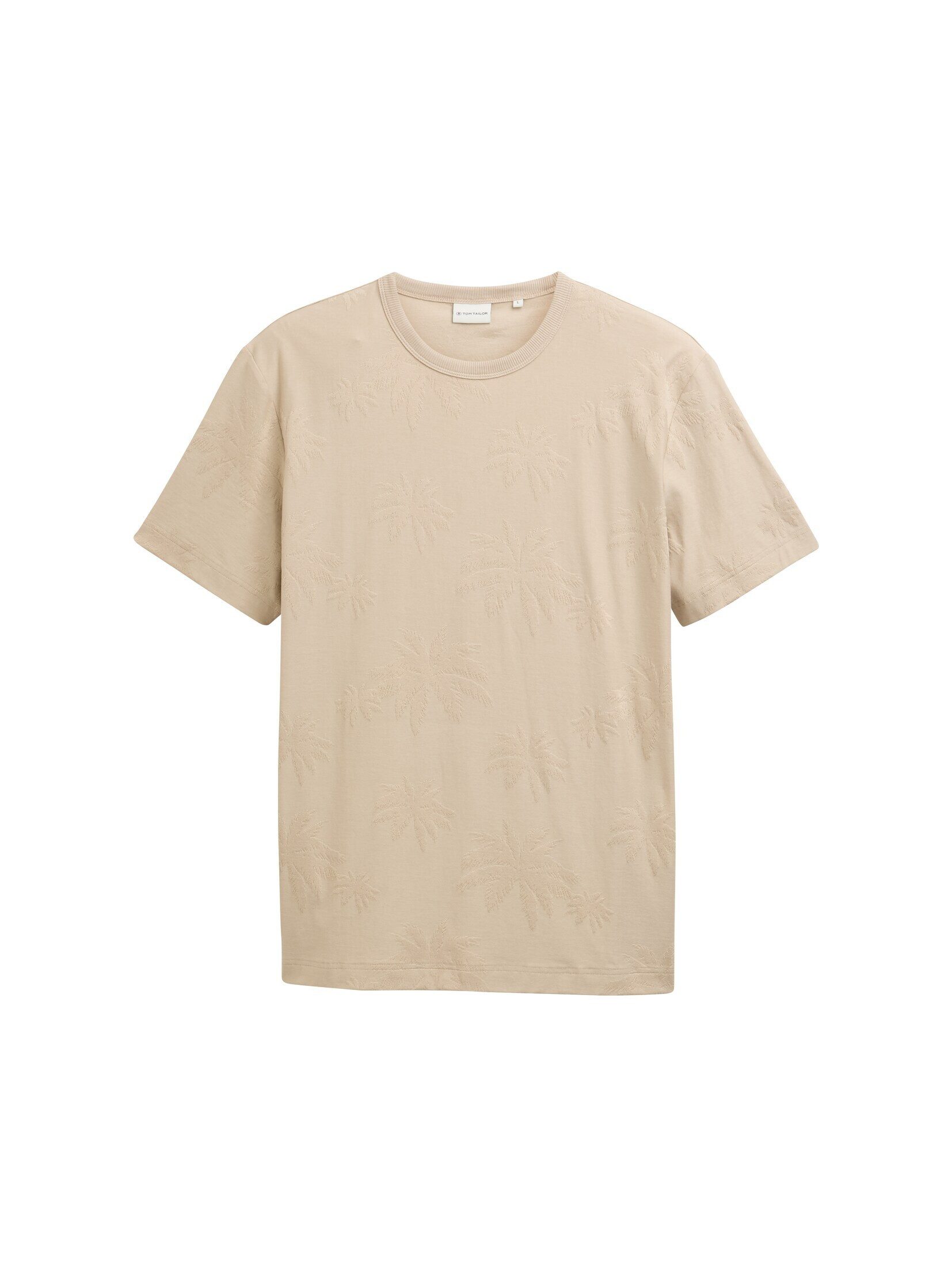 TOM TAILOR T-Shirt Jacquard T-Shirt mit günstig online kaufen