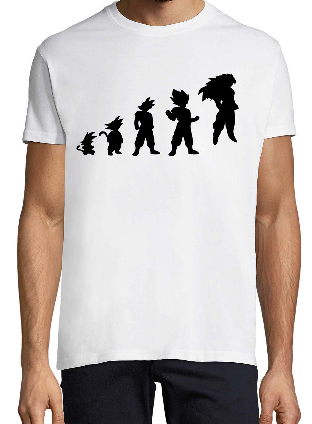 Youth Designz T-Shirt Evolution Goku Herren Shirt mit trendigem Frontprint günstig online kaufen