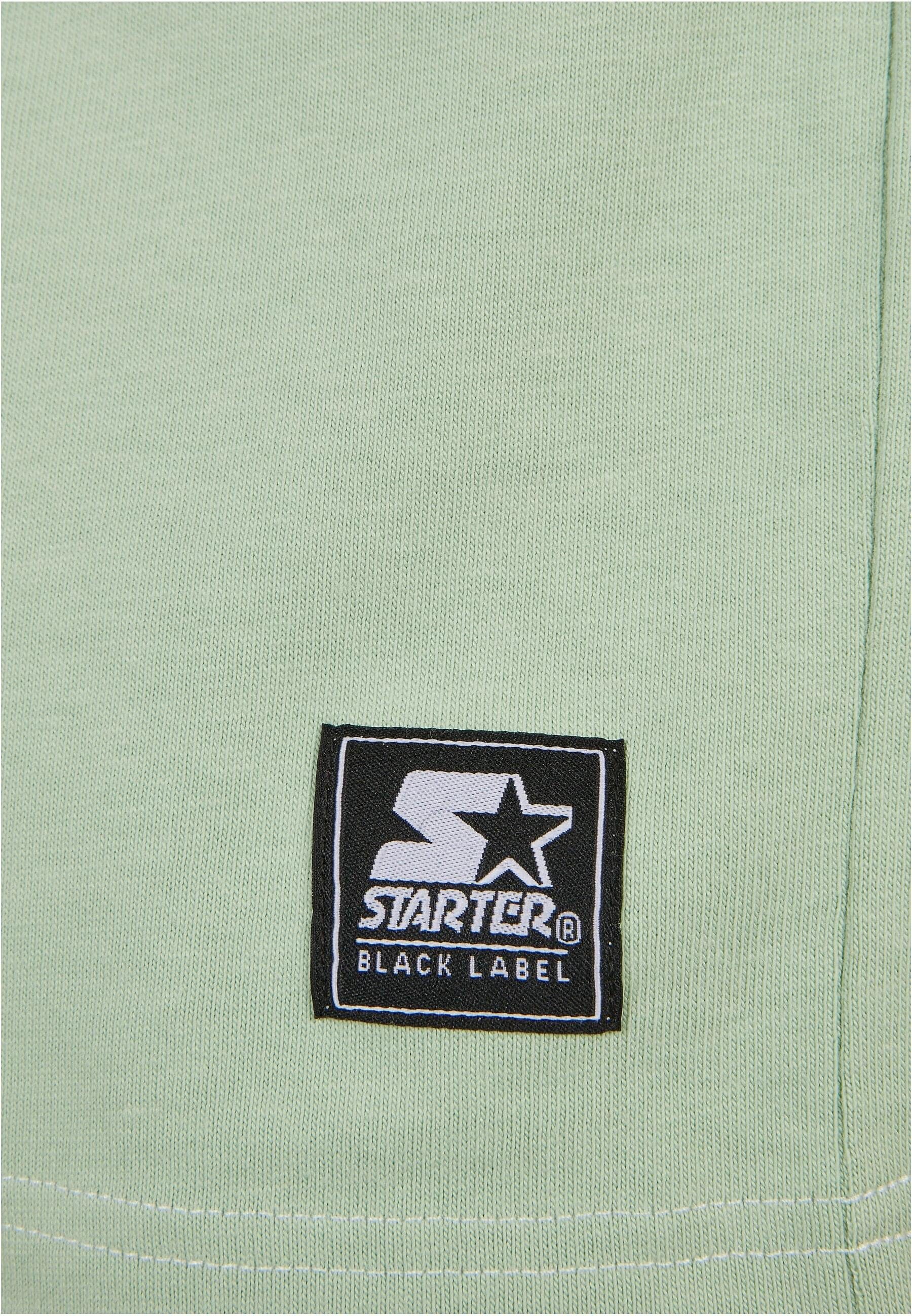 Tee Black Starter Herren Patchwork (1-tlg) Oversize vintagegreen/palewhite/white Starter T-Shirt Label
