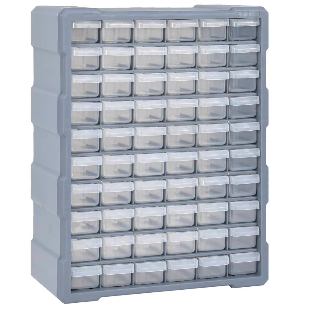 vidaXL Werkzeugkoffer 60 Schubladen Multi-Schubladen-Organizer mit 60 Schubladen 38x16x47,5