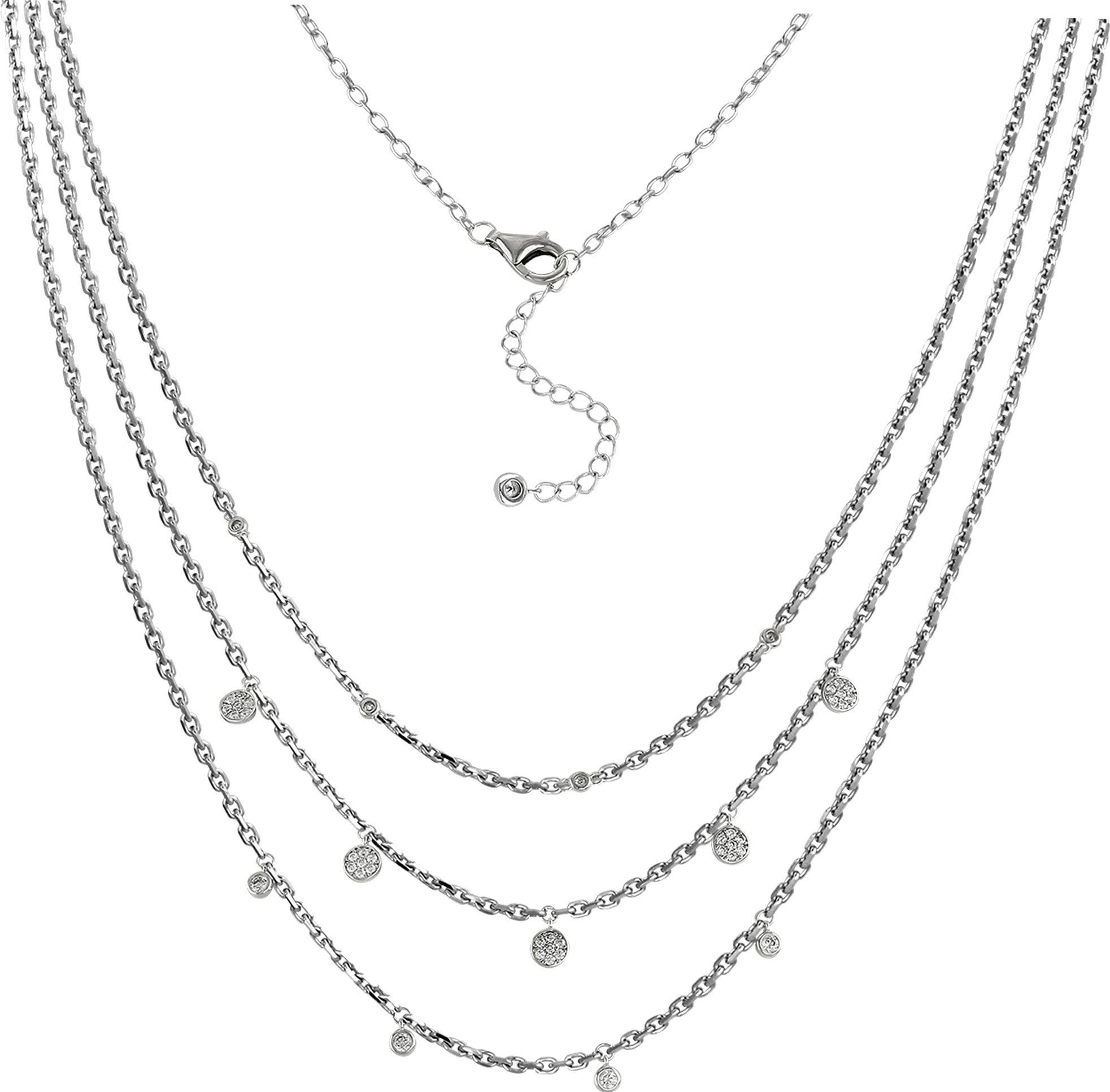 SilberDream Silberkette GSK4902WX SilberDream Zirkonia Halskette Layer 925 günstig online kaufen