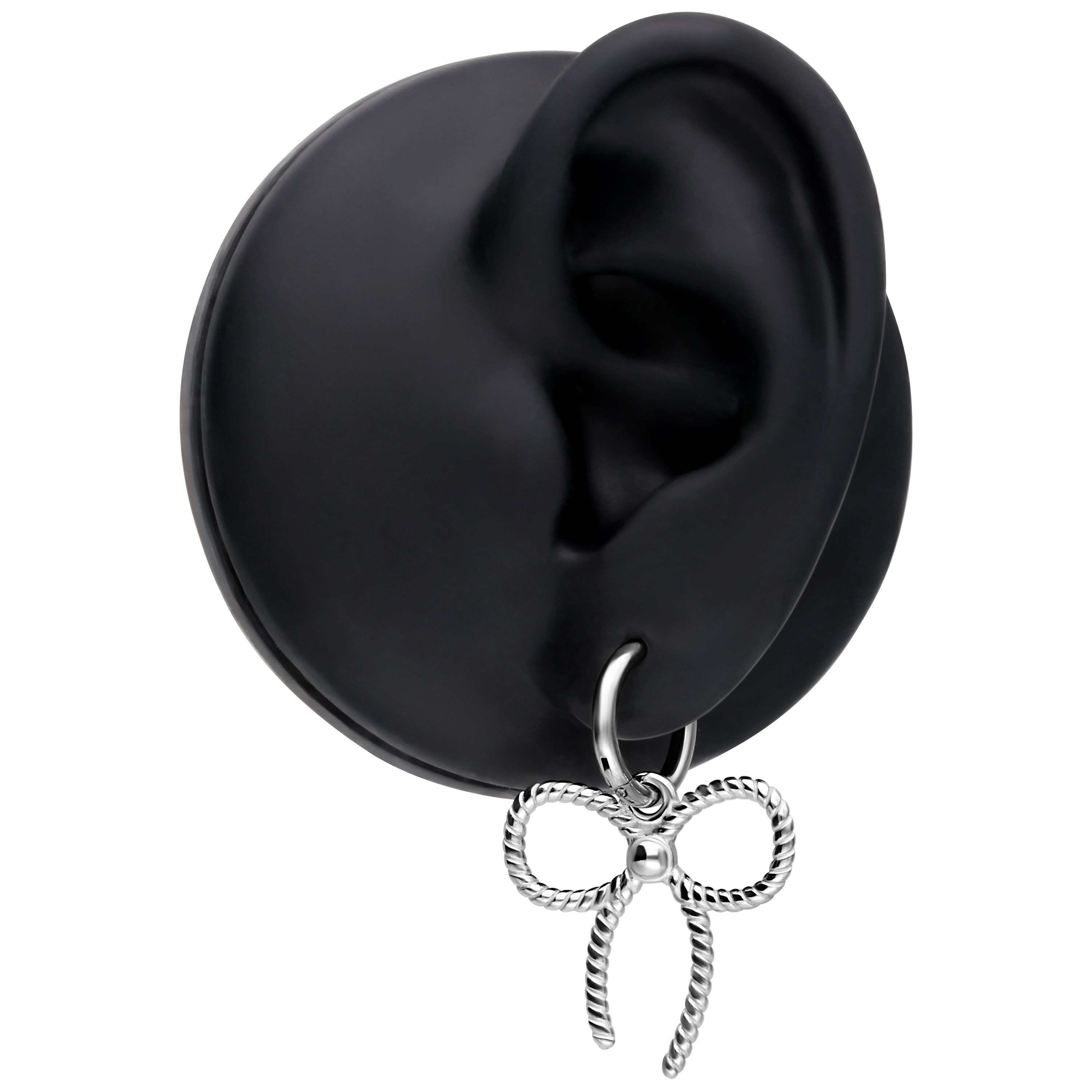 Wildcat Paar Ohrhänger Little Twisted Bow Hoops - Roségold, Chirurgenstahl 316L - wasserfest, langlebig, hautverträglich