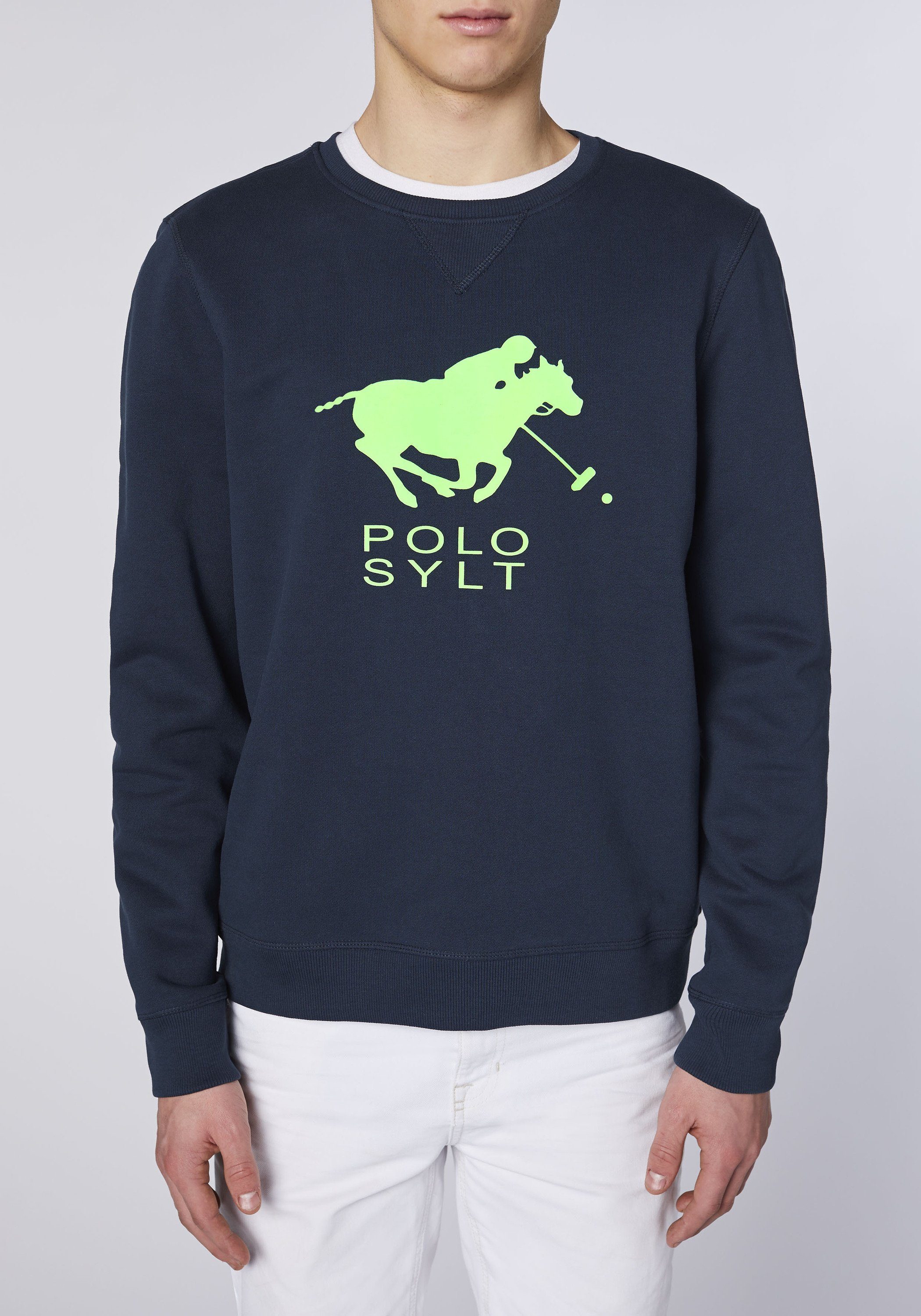 Polo Sylt Sweatshirt Label-Motiv Eclipse mit Total