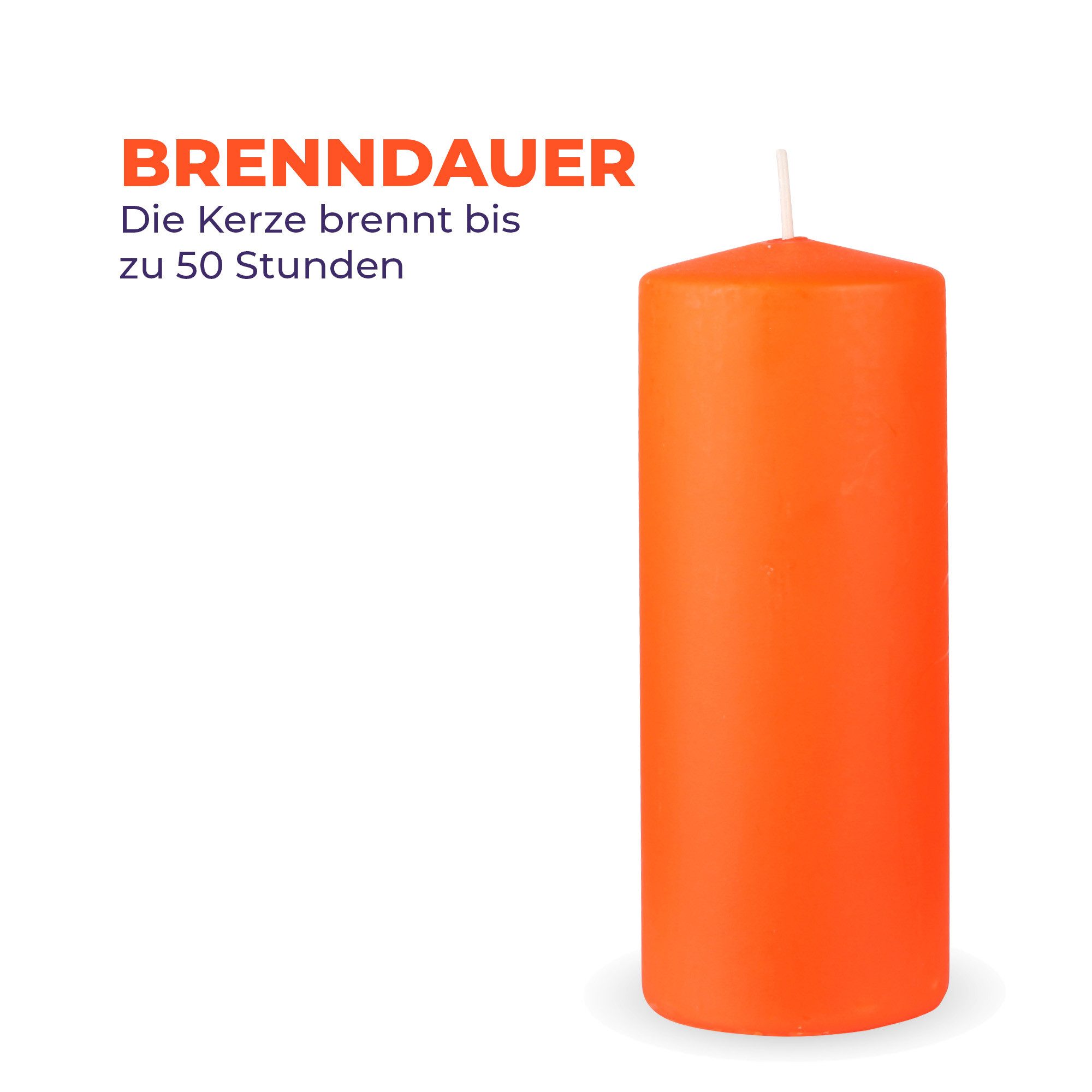 HS Candle Stumpenkerze Säulenkerze Ø7cm (4-tlg), günstig online kaufen