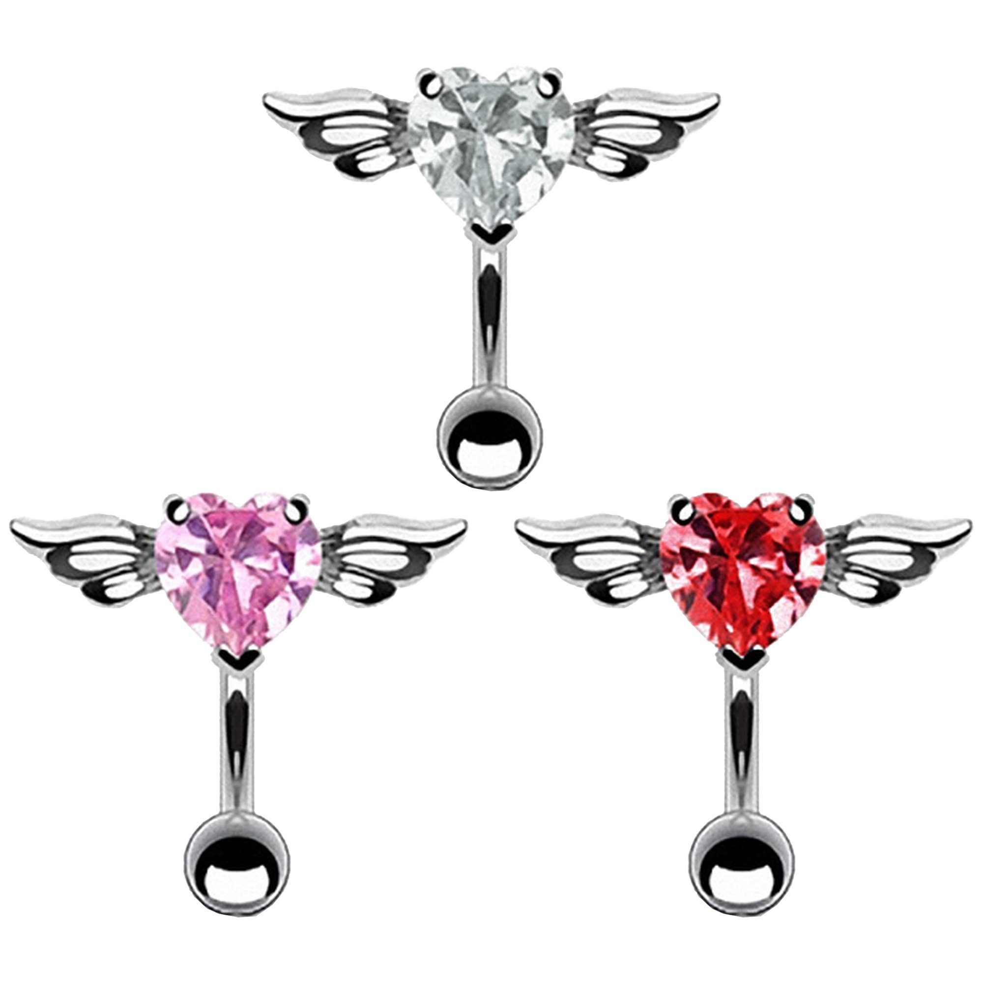 Taffstyle Bauchnabelpiercing Piercing Chirurgenstahl Kristall Flying günstig online kaufen