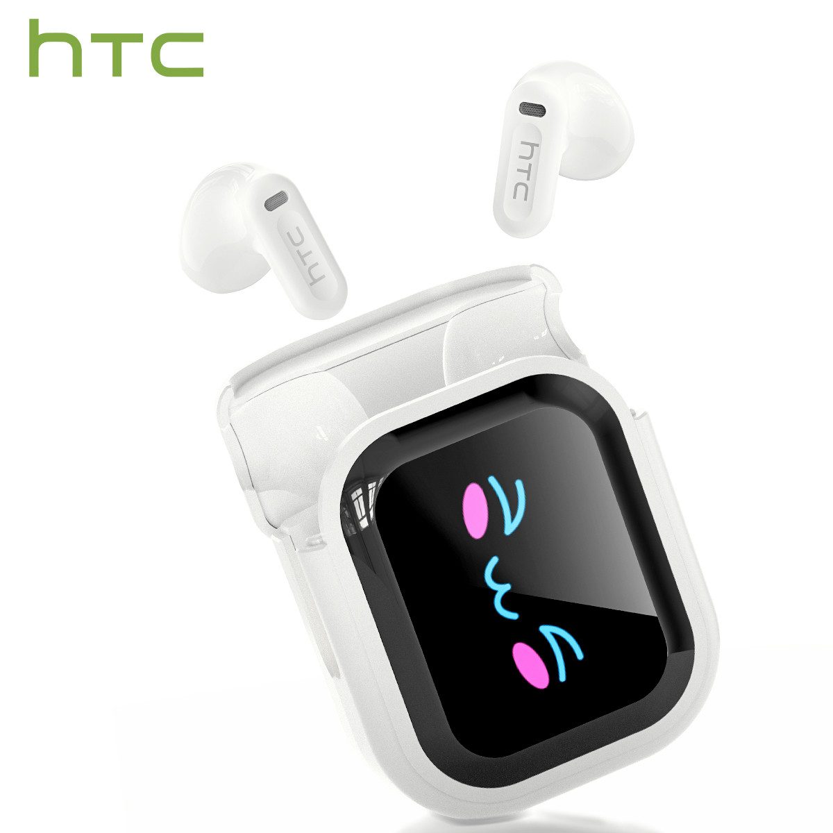 HTC HTC NE20 InEar Навушники mit Display, Unterstützung für 134 Sprachen Bluetooth-Kopfhörer