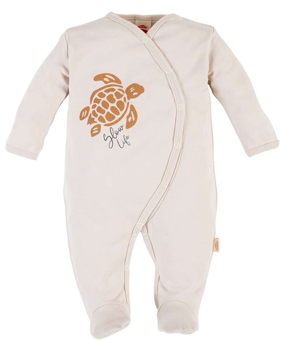 Makoma Strampler »Baby Strampler mit Fuß Schlafstrampler Pyjama Schlafanzug  Neutral Jungen & Mädchen -Easy Life-« (1-tlg) 100% Baumwolle online kaufen  | OTTO